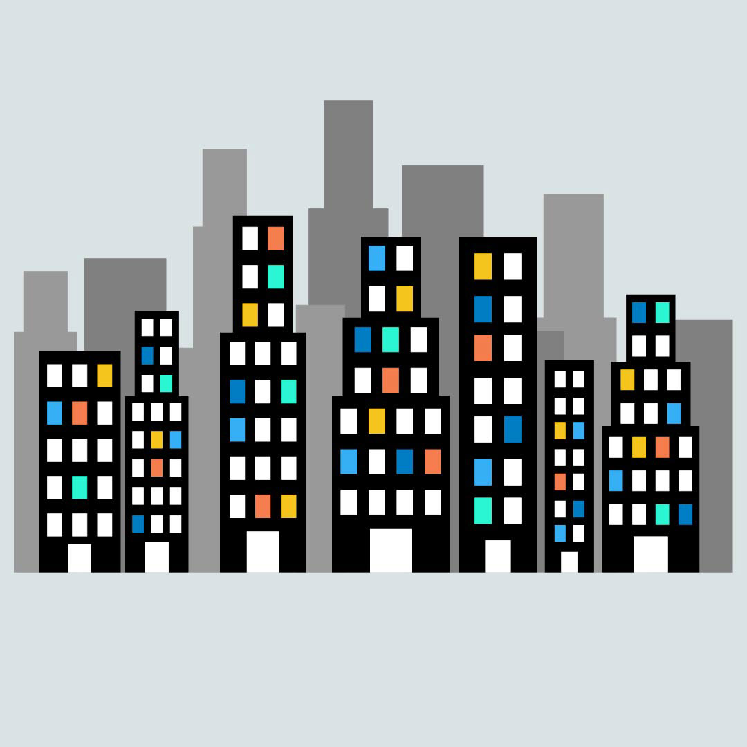 City landscape at night