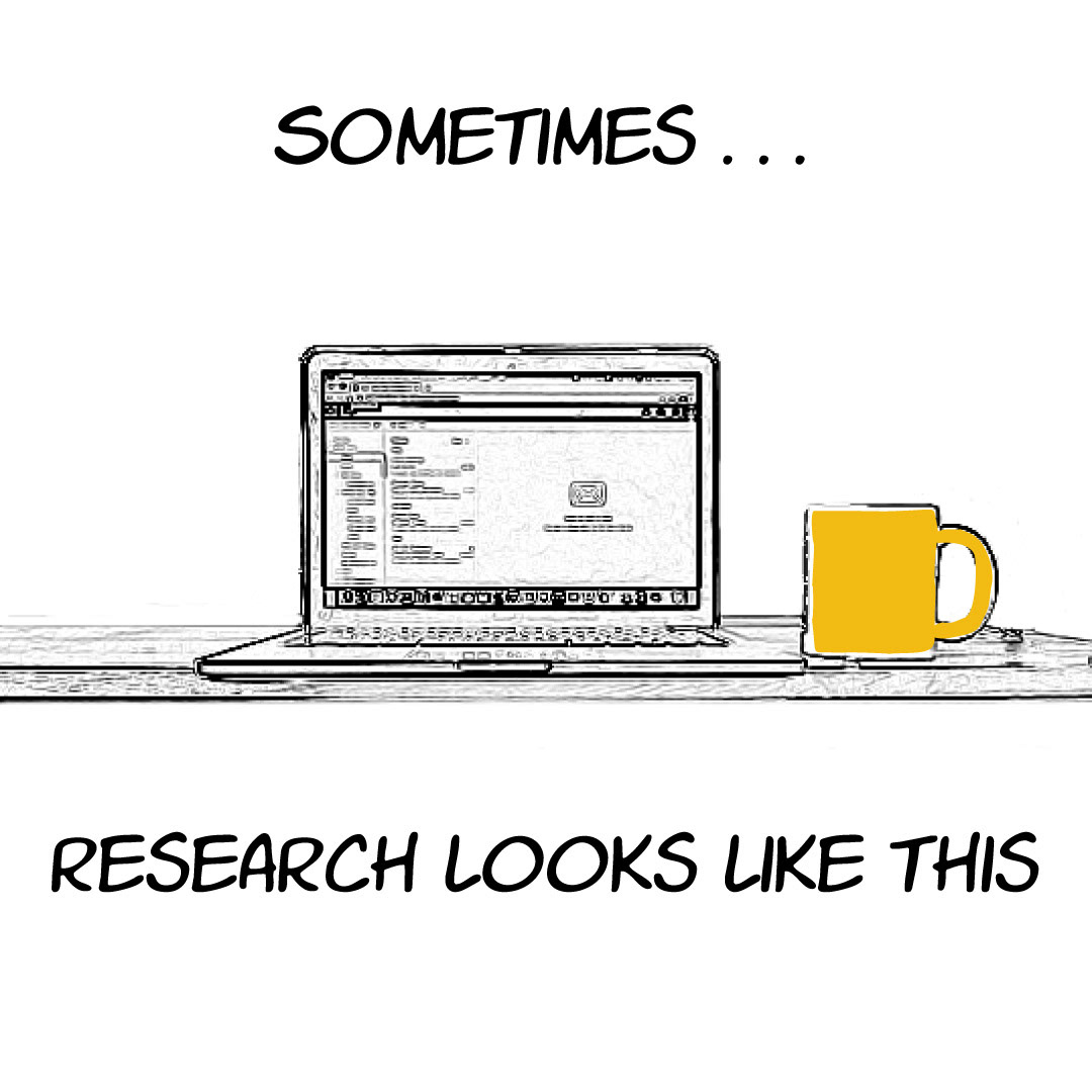Not all research involves lab coats and test tubes . . .