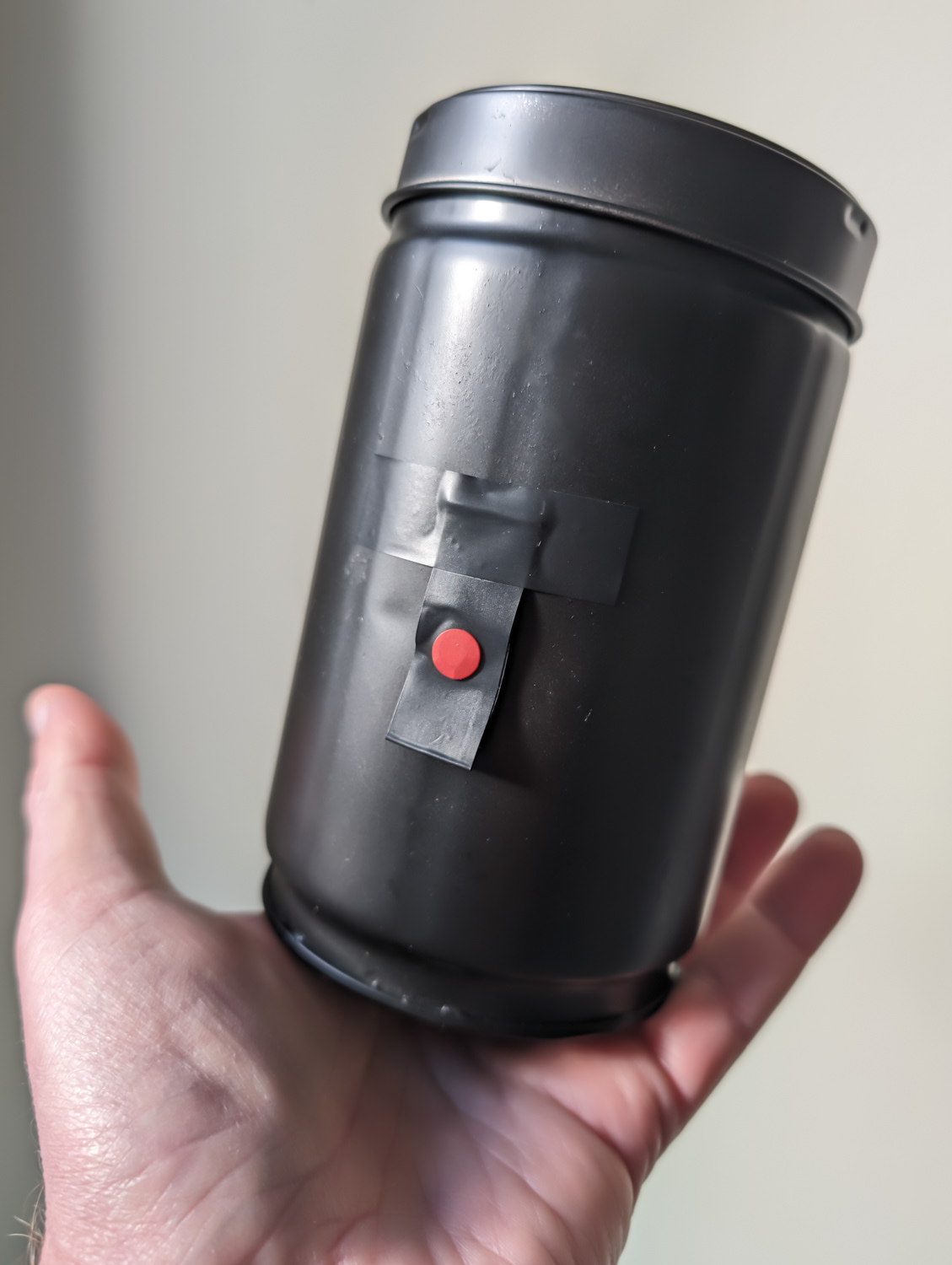 Homemade pinhole camera