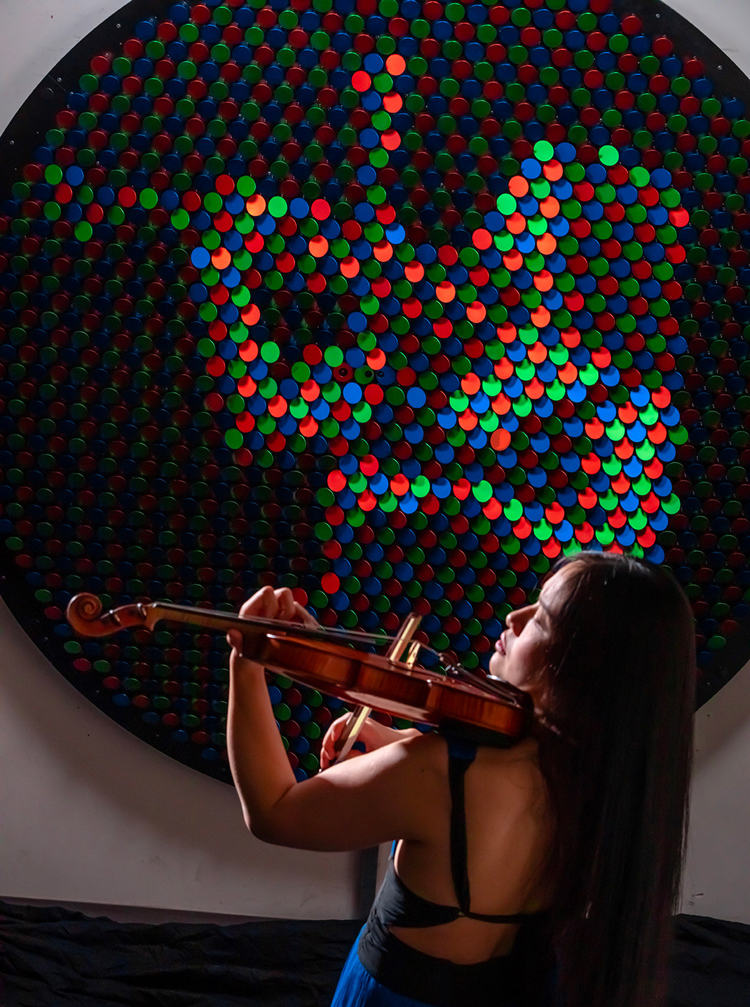 Interactive Wall Art for SF21 Visual Theme by Daniel Rozin. Photo by Tristan Cook