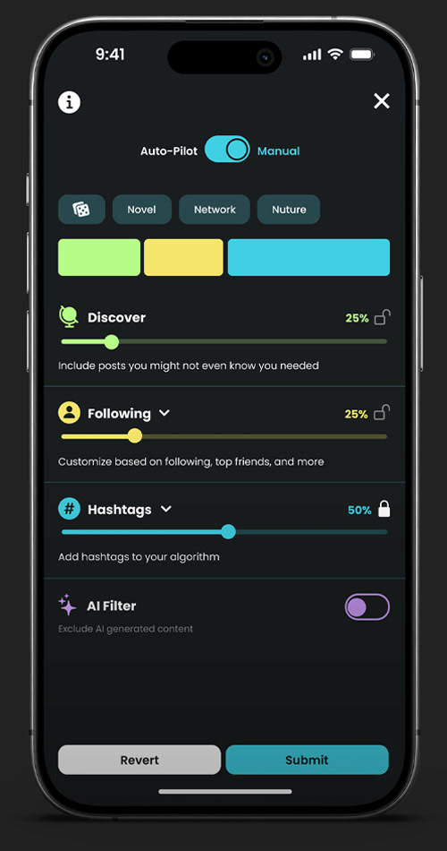Control what you see in your feed