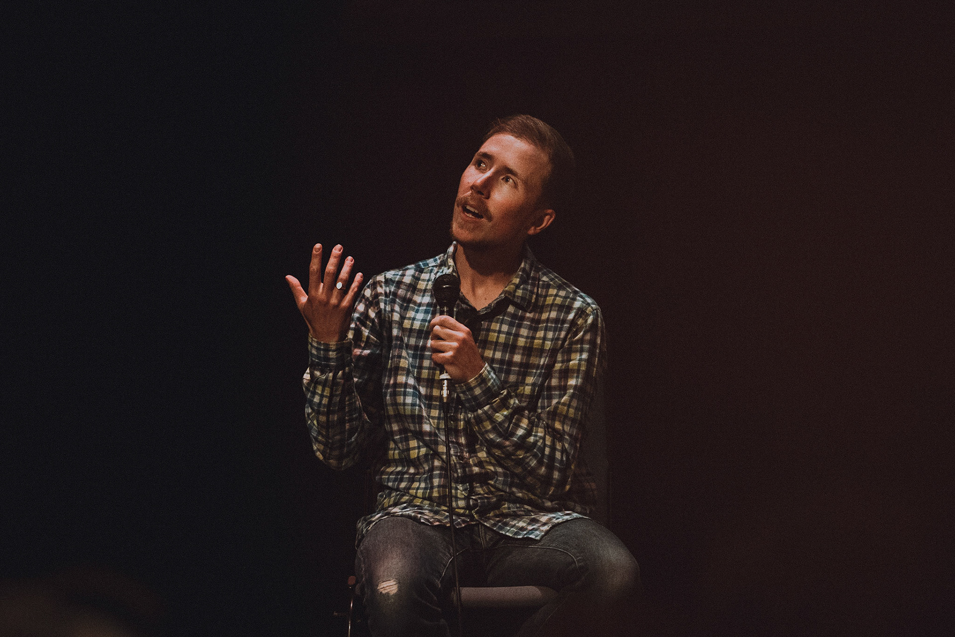 Matchbox Cineclub: SeahorseQ&amp;A with Freddy McConnell, hosted by Queer Classics' Lydia Honeybone.Photo by Ingrid Mur