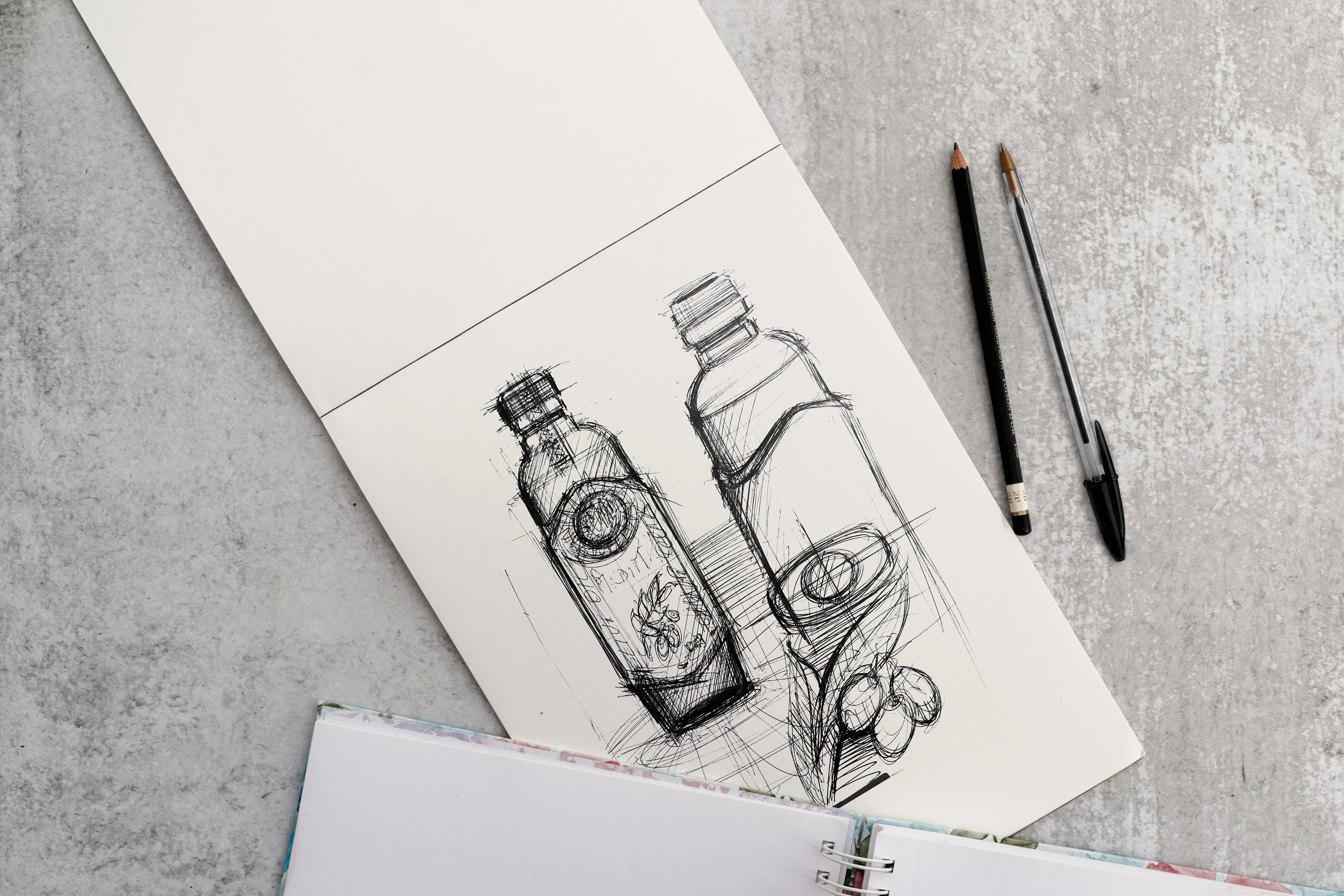 Bottle illustration