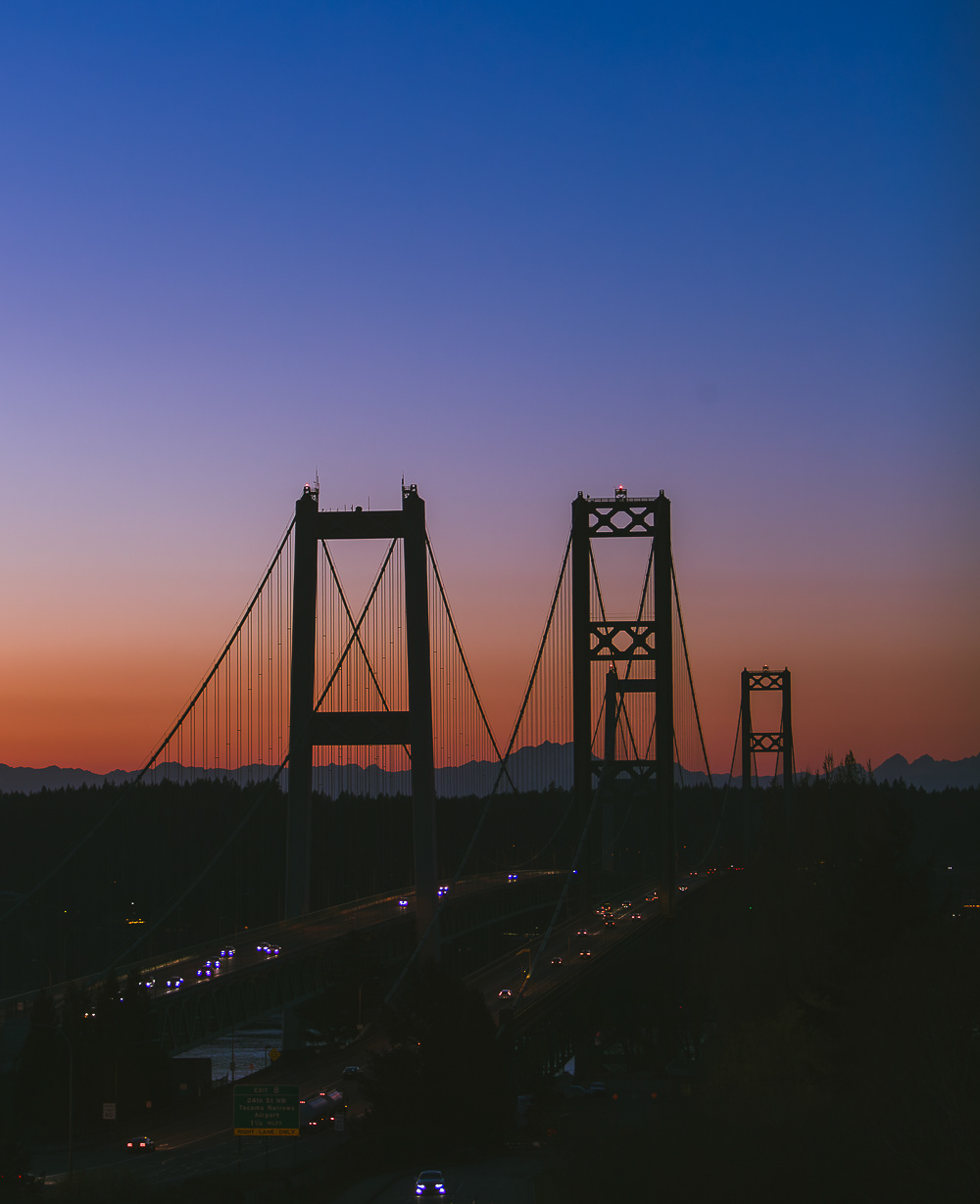 Narrows Sunset. Tacoma, WA. 2024.