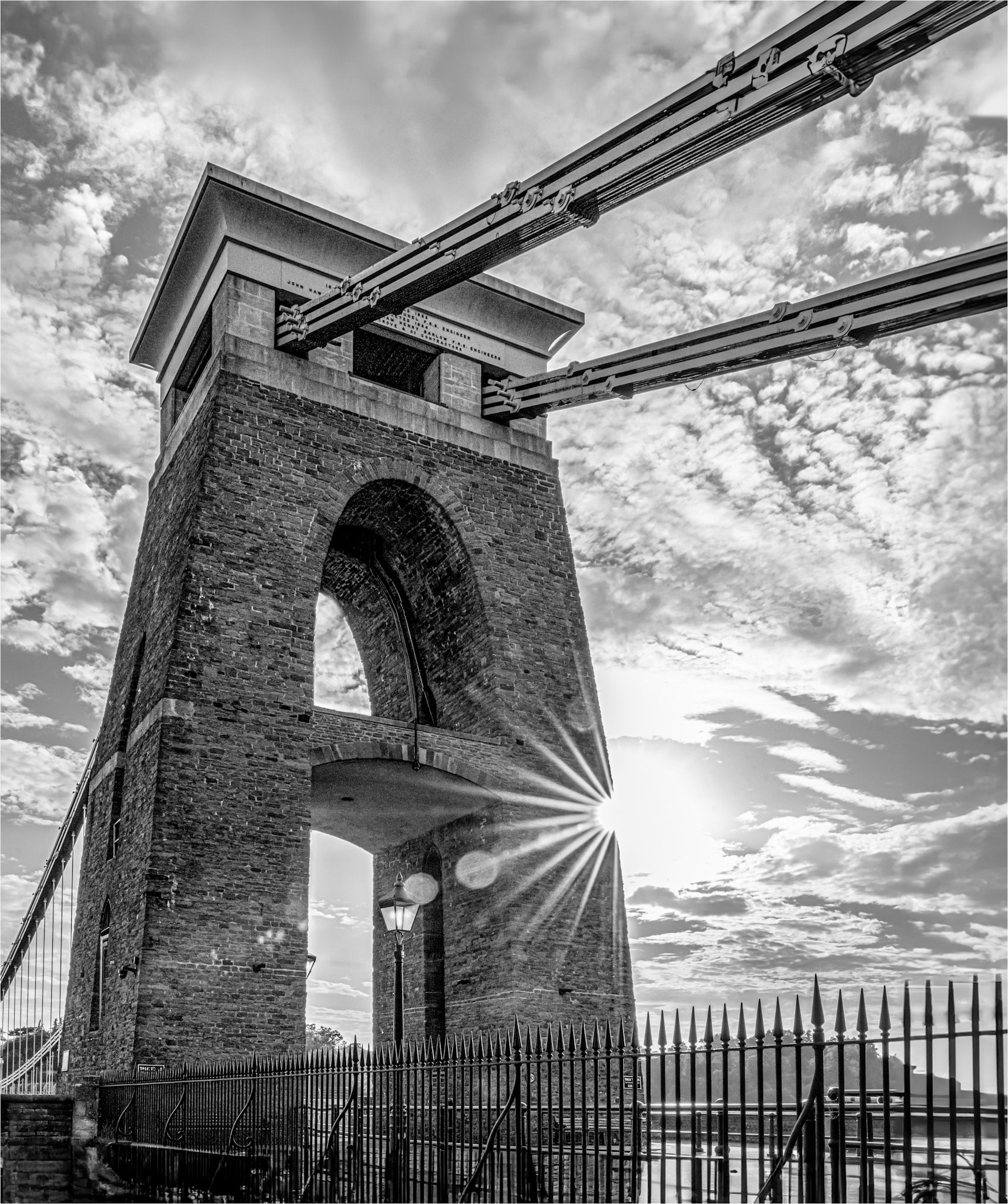 Sunset at Clifton suspension bridge