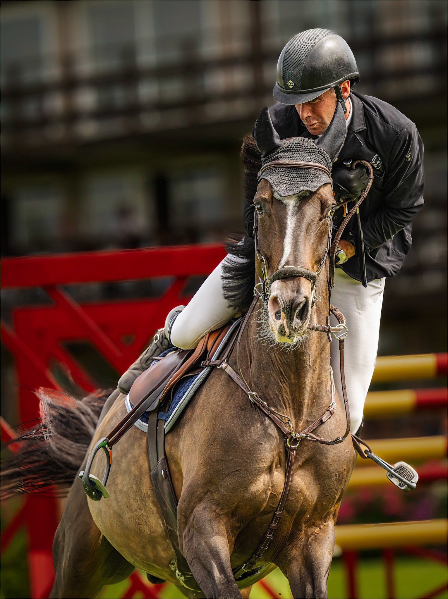 Lost his stirrups