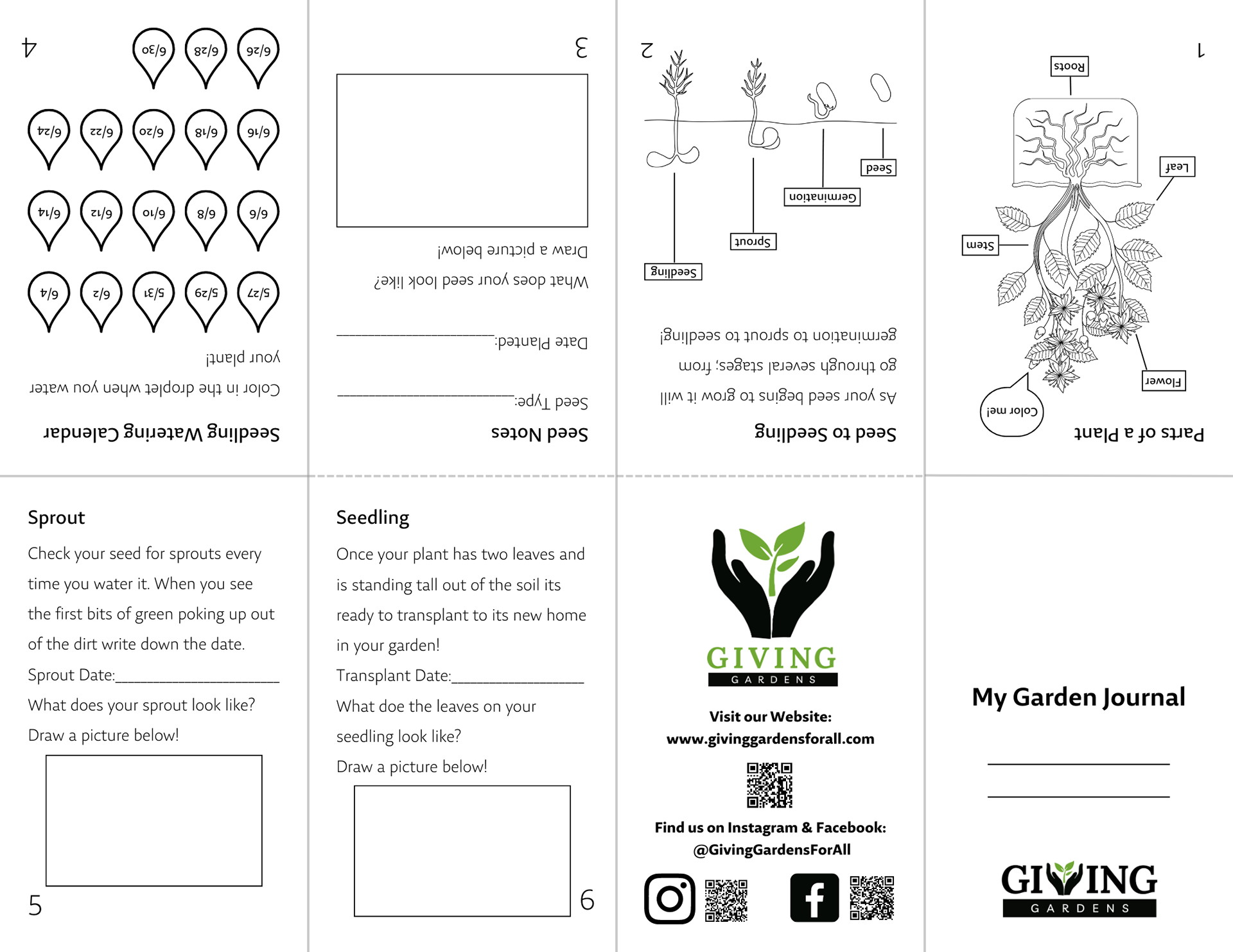 My Garden Journal Printable Workbook