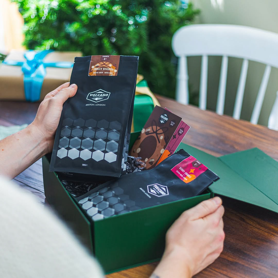 Festive Coffee Gift set - Label design