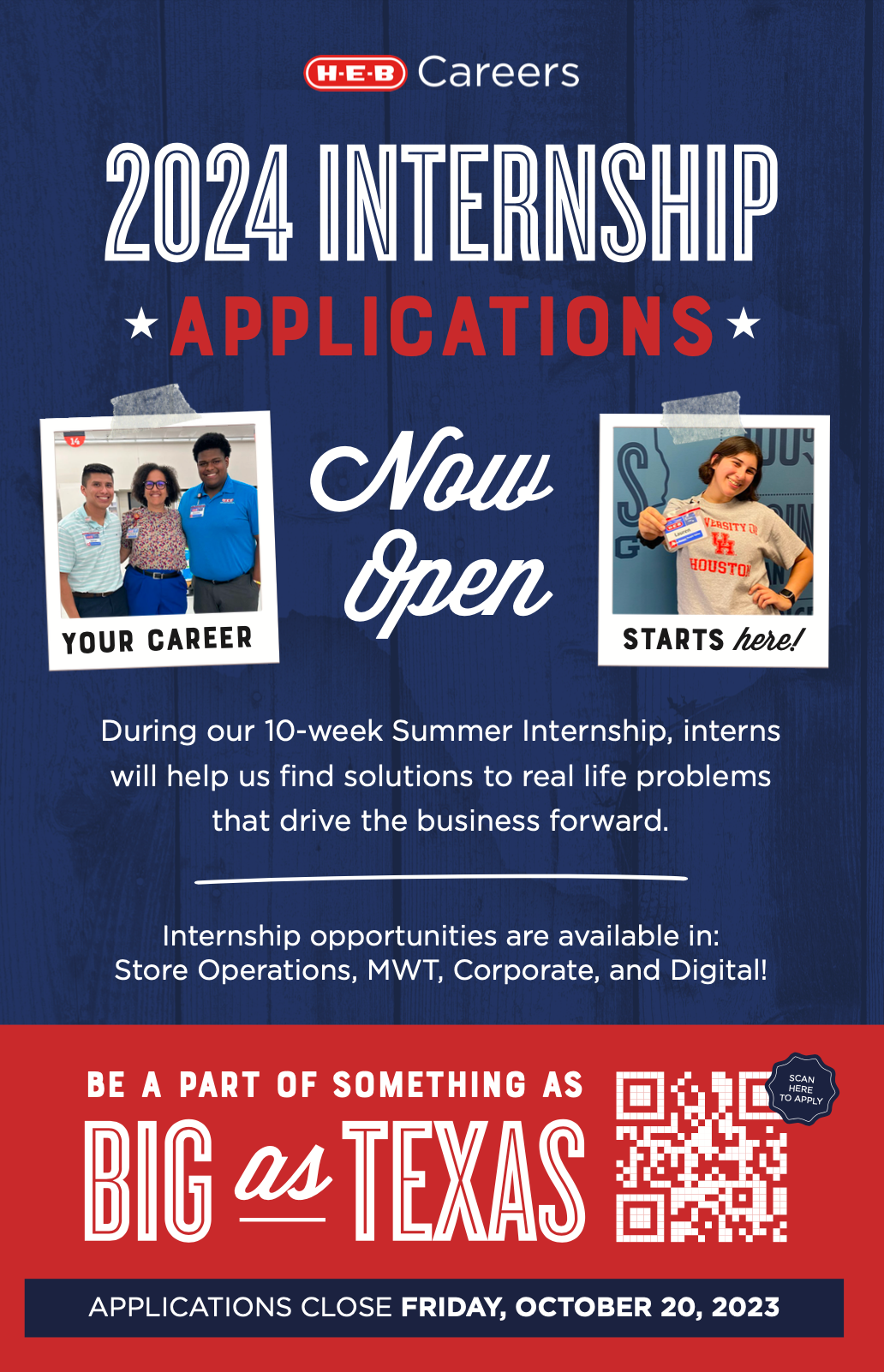 2024 Internship Application Poster