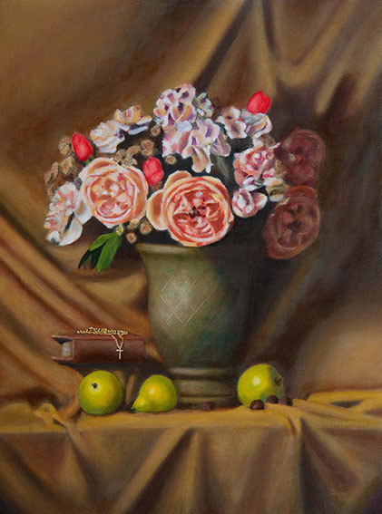 Bouquet and a Cross