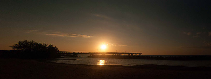 Sunrise over the pier