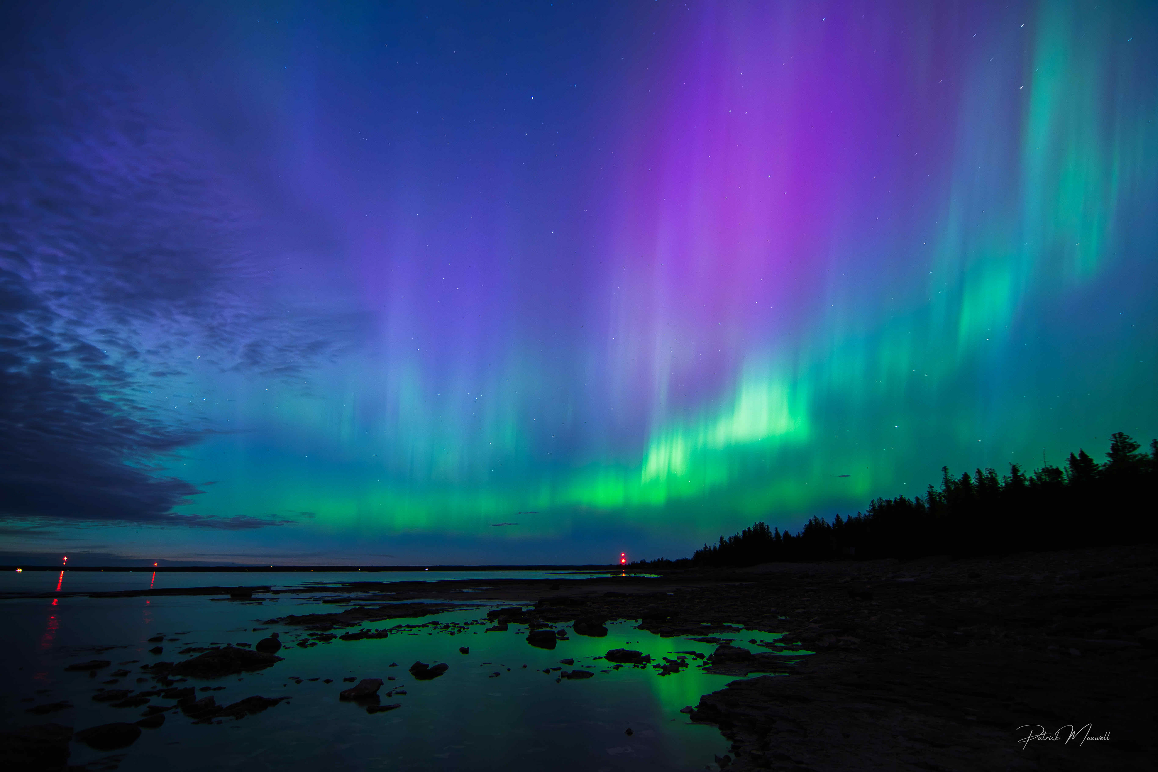 Northern Lights - Lake Huron - May 10, 2024