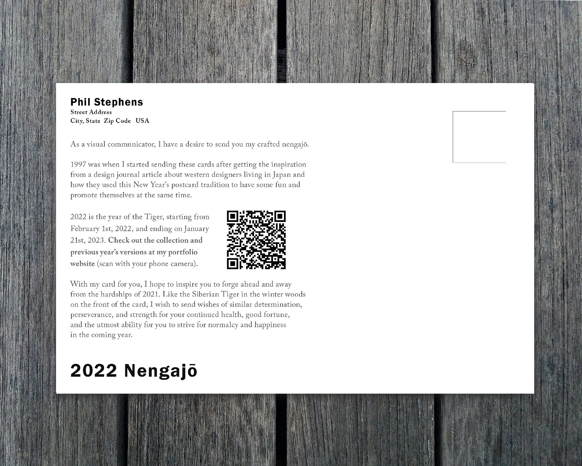 2022 - Year of the Tiger (back)