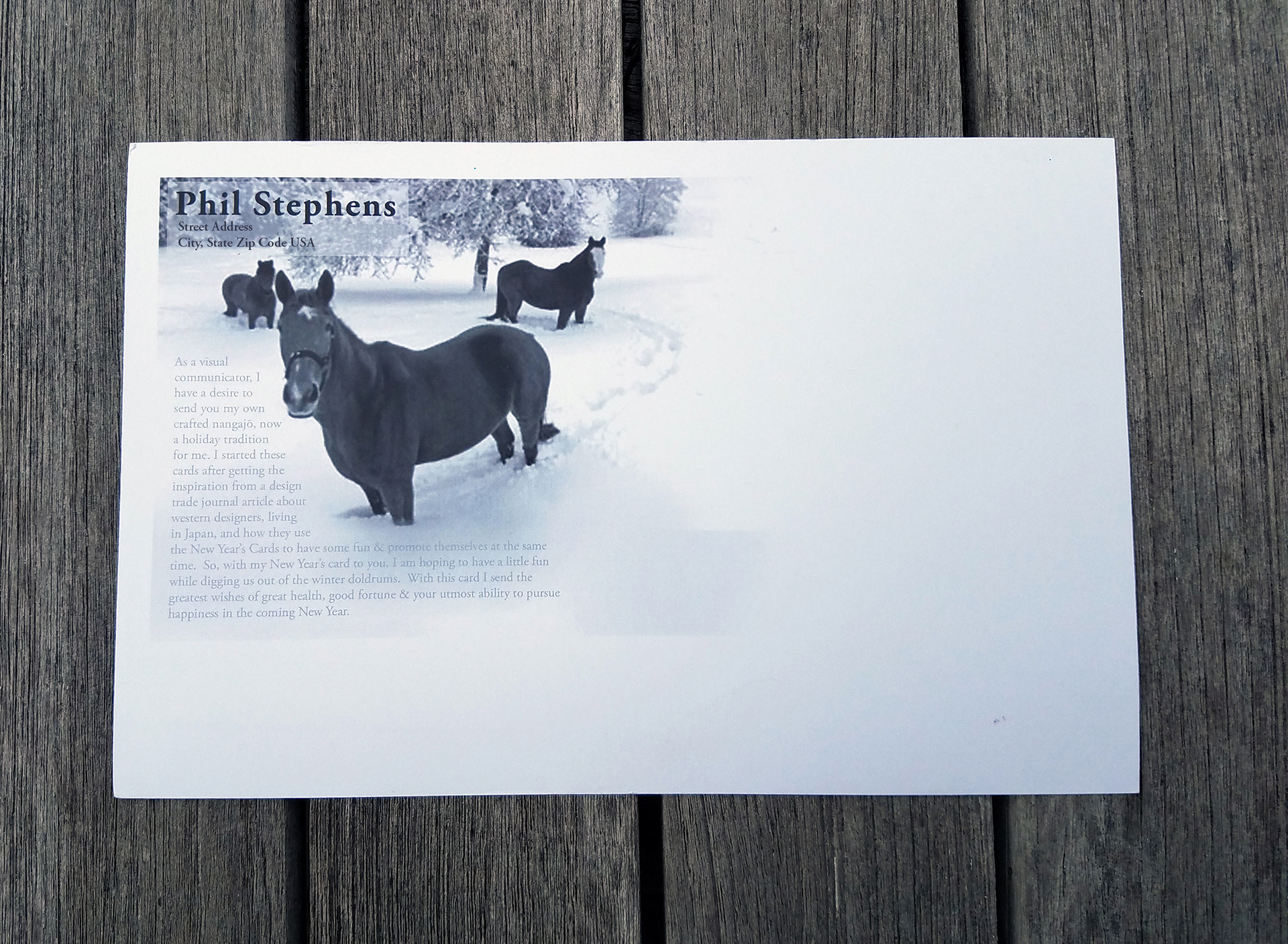 2014 - Year of the Horse (back)