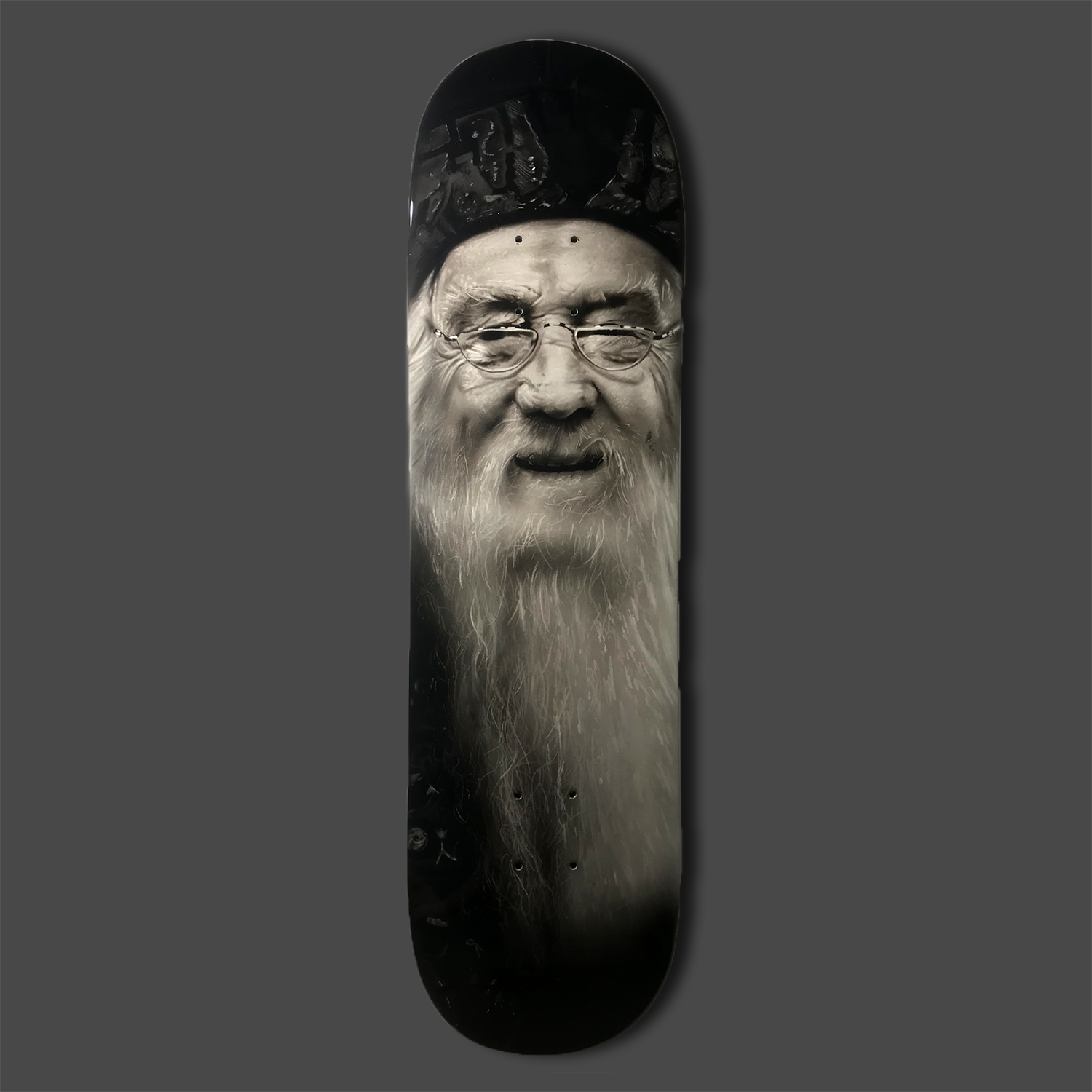 Dumbledore airbrushed skate deck