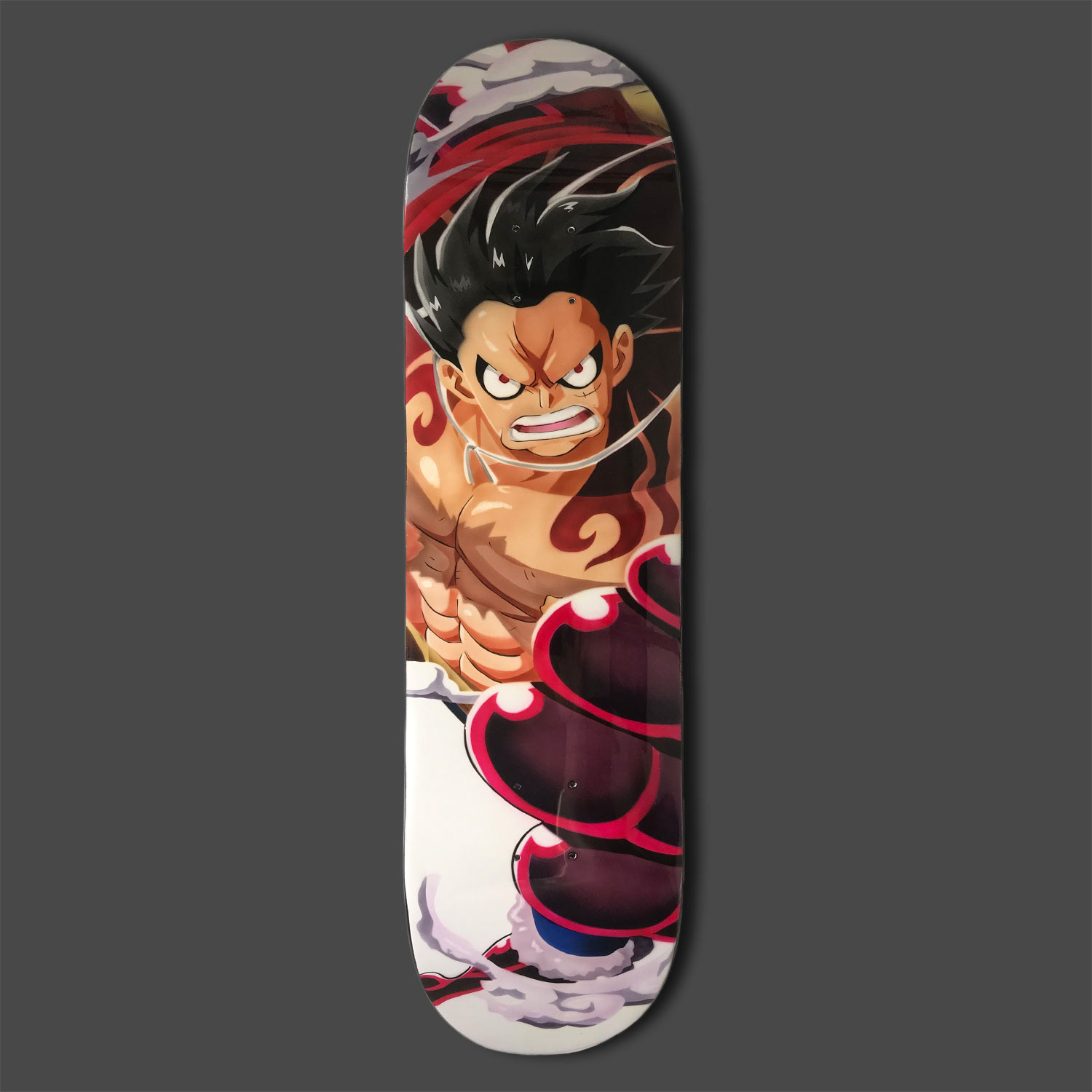 Gear 3 Luffy airbrushed skate deck.