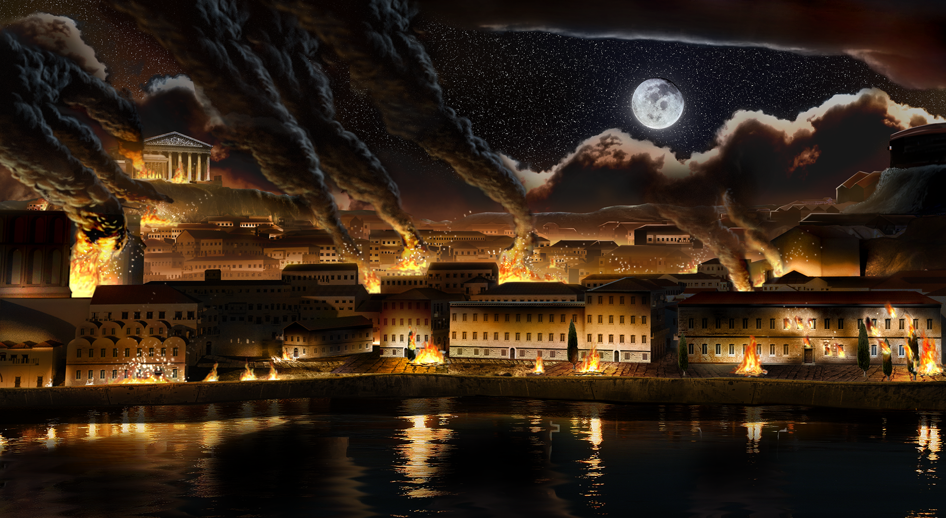 1st rough of background