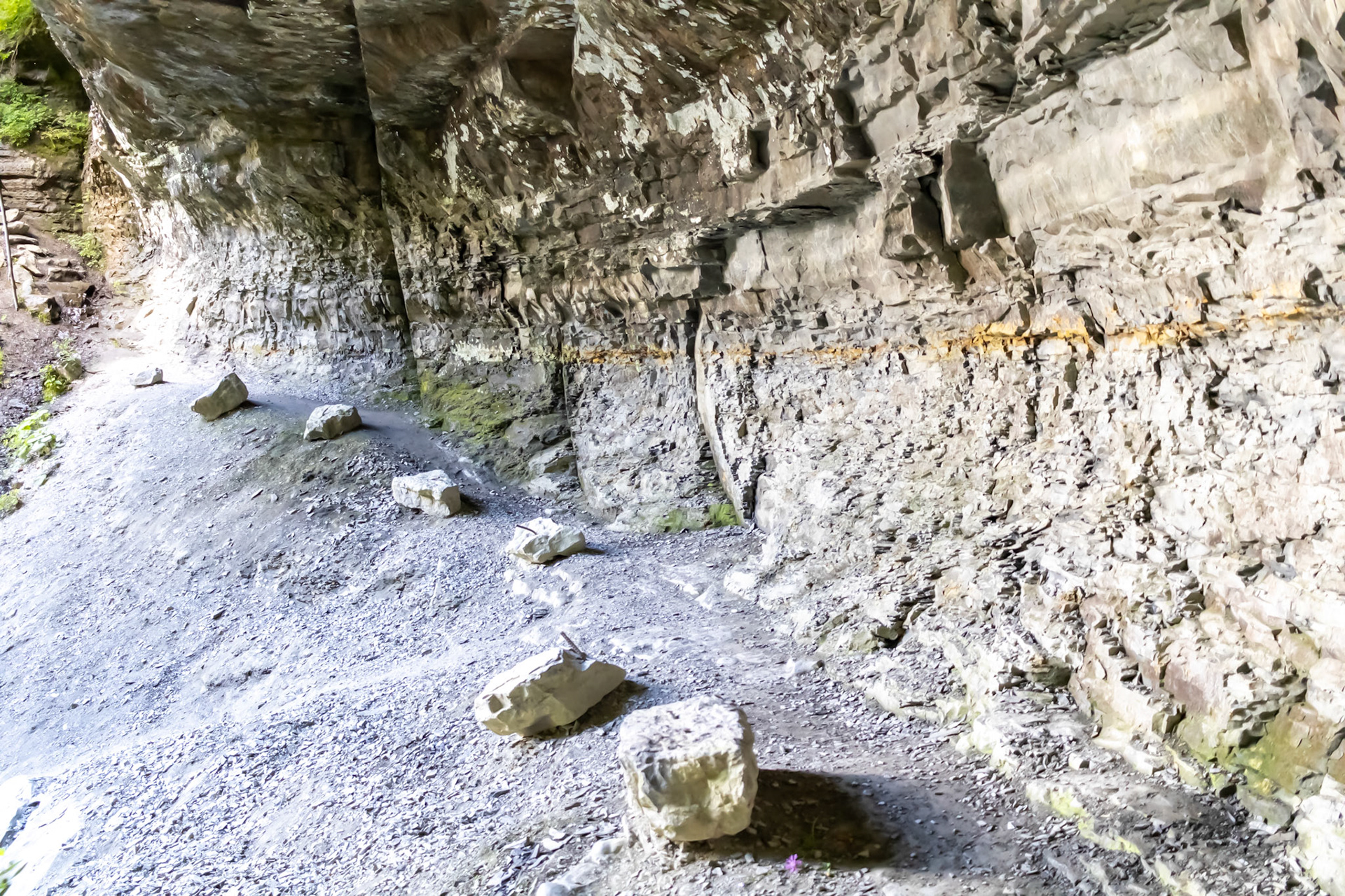 Rock Trail within a Mountain Cliff