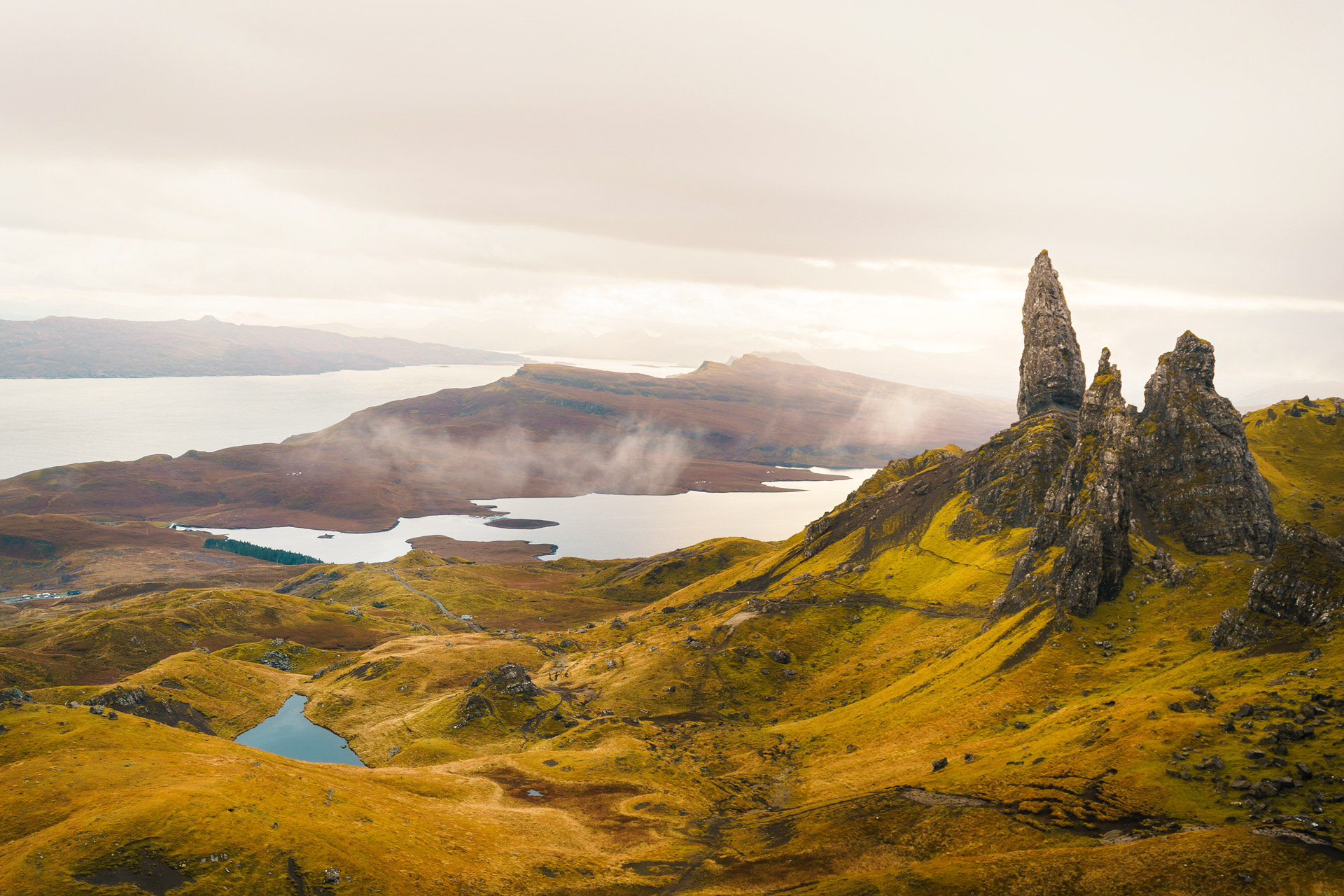 fotografia Santarém lago paisagem montanha Escócia