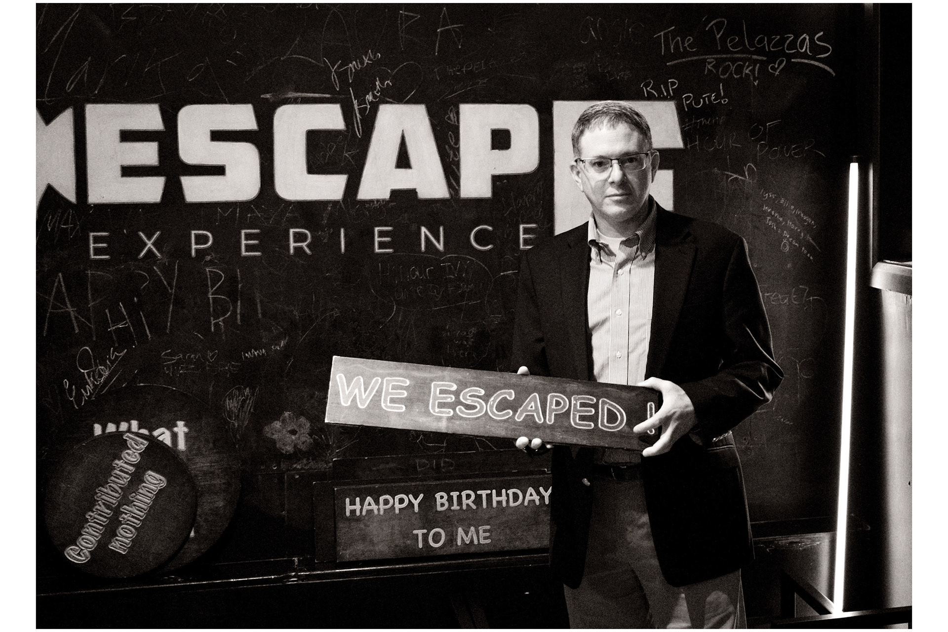 So many messages in this photo.