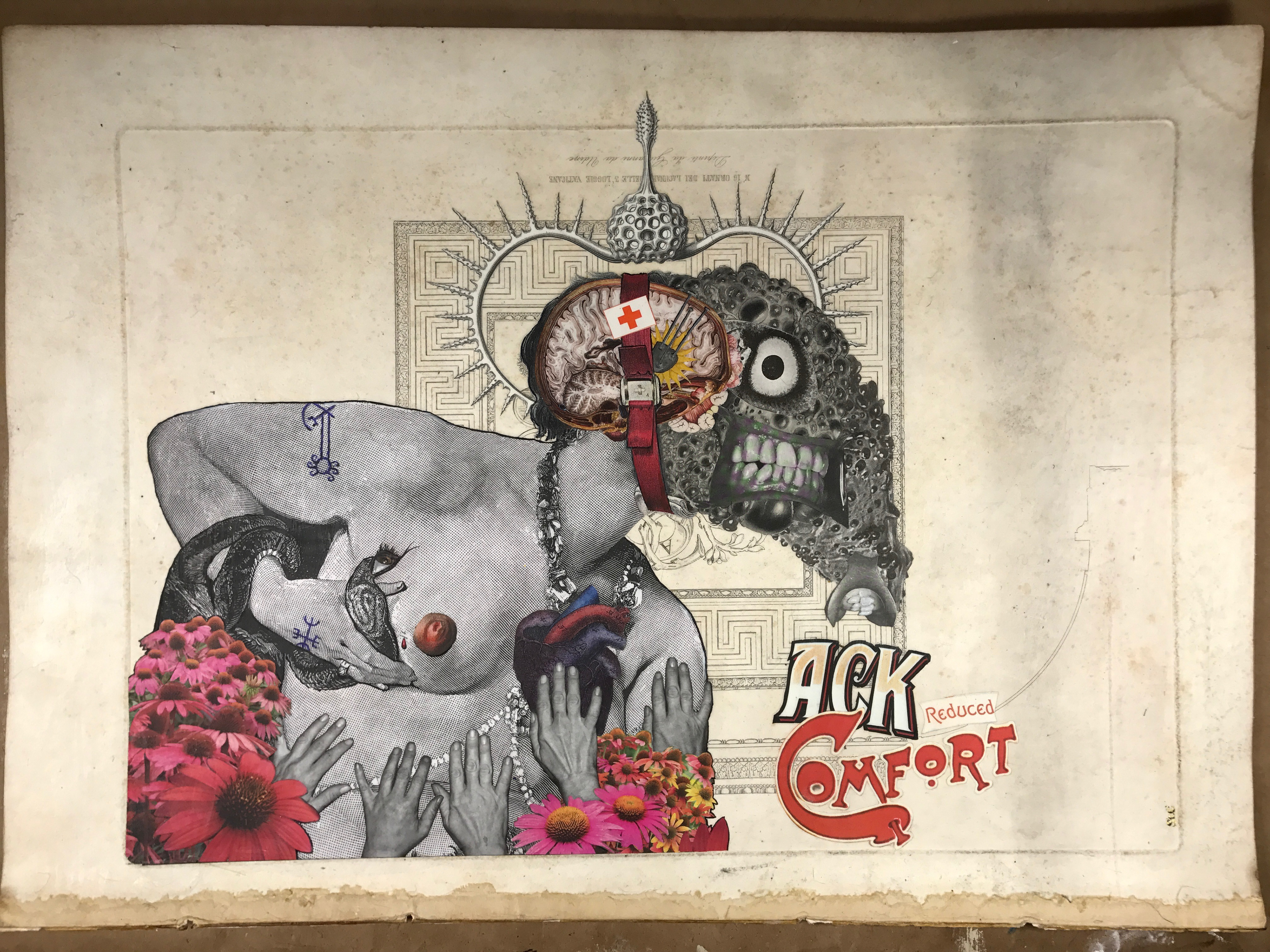 Anxiety collage by Harlow Skalwold