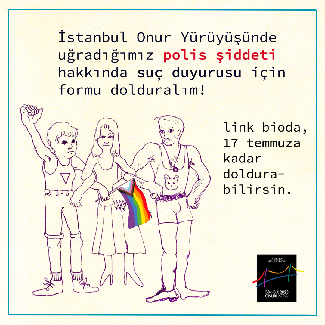 instagram post for the 31st Istanbul LGBTI+ Pride Week