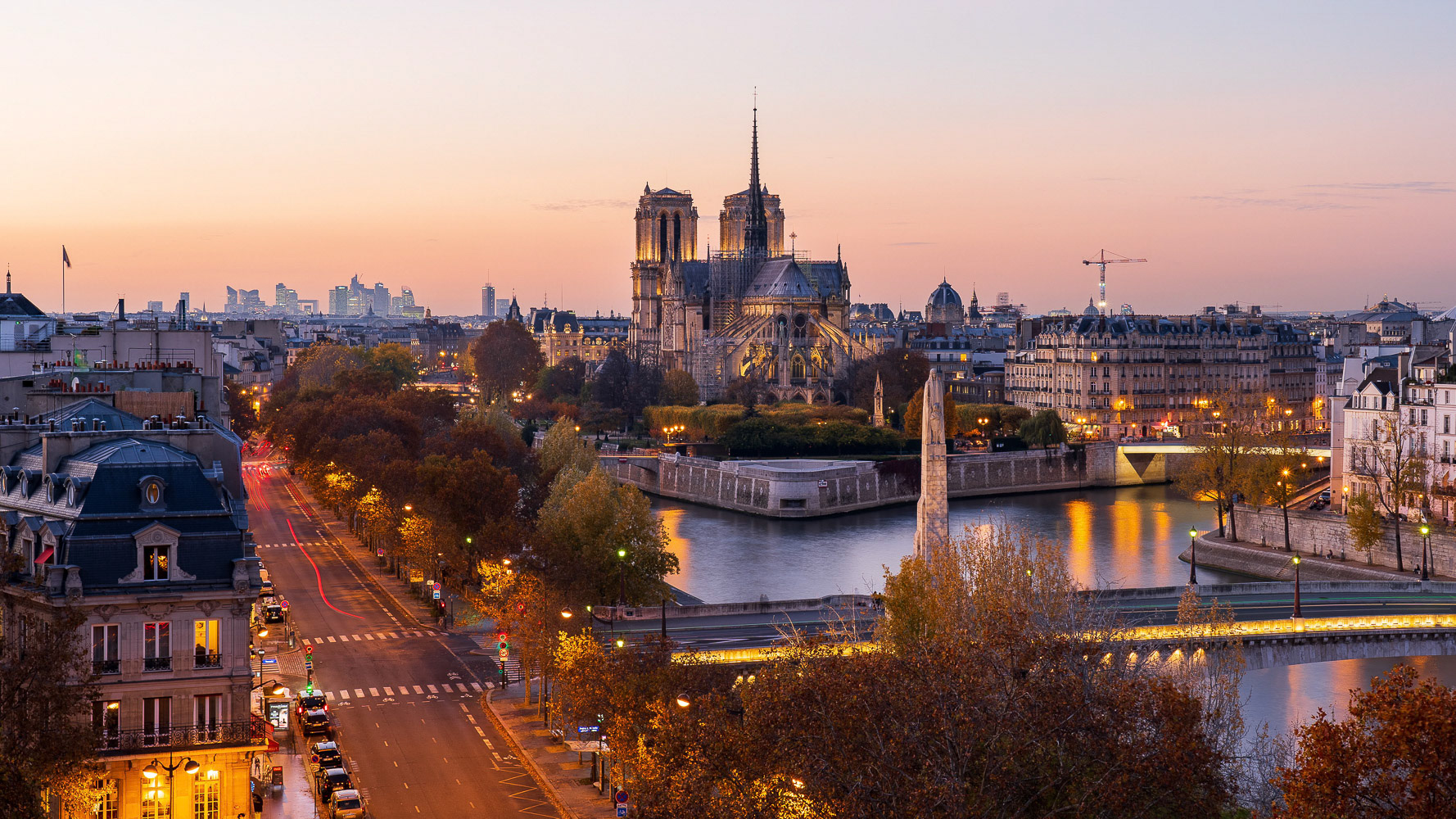 Notre Dame at Dusk - Paris Vacation