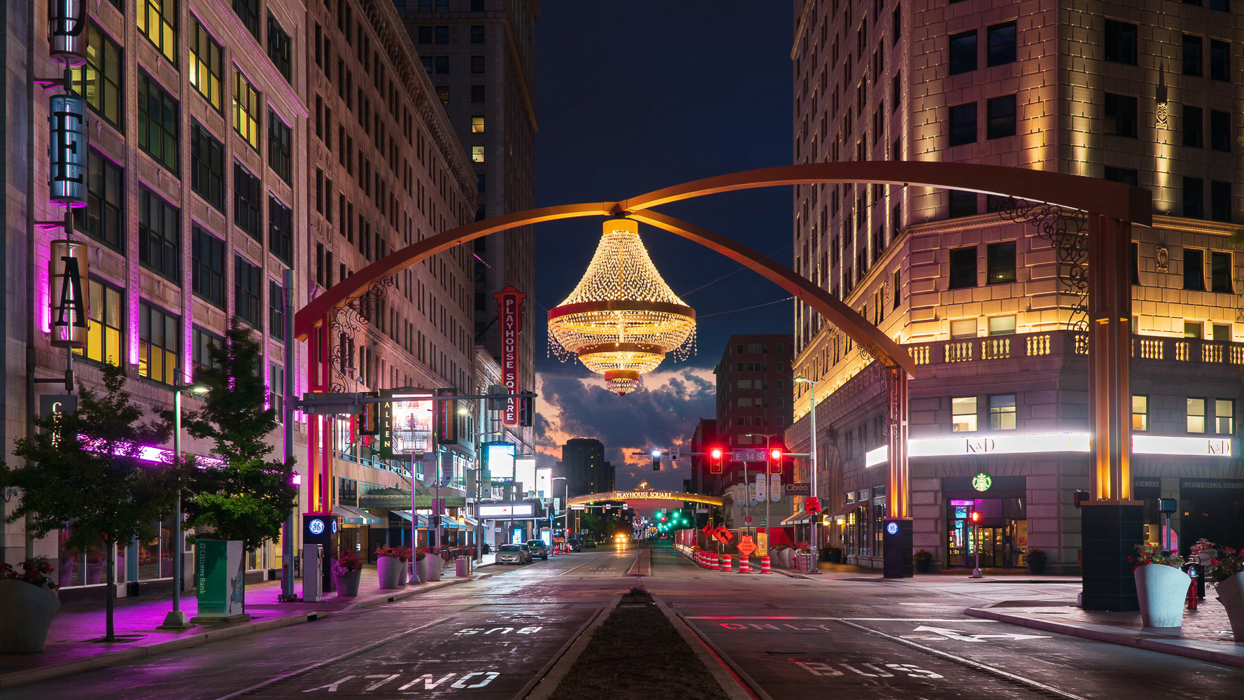Playhouse Square at Dawn - Cleveland, Ohio