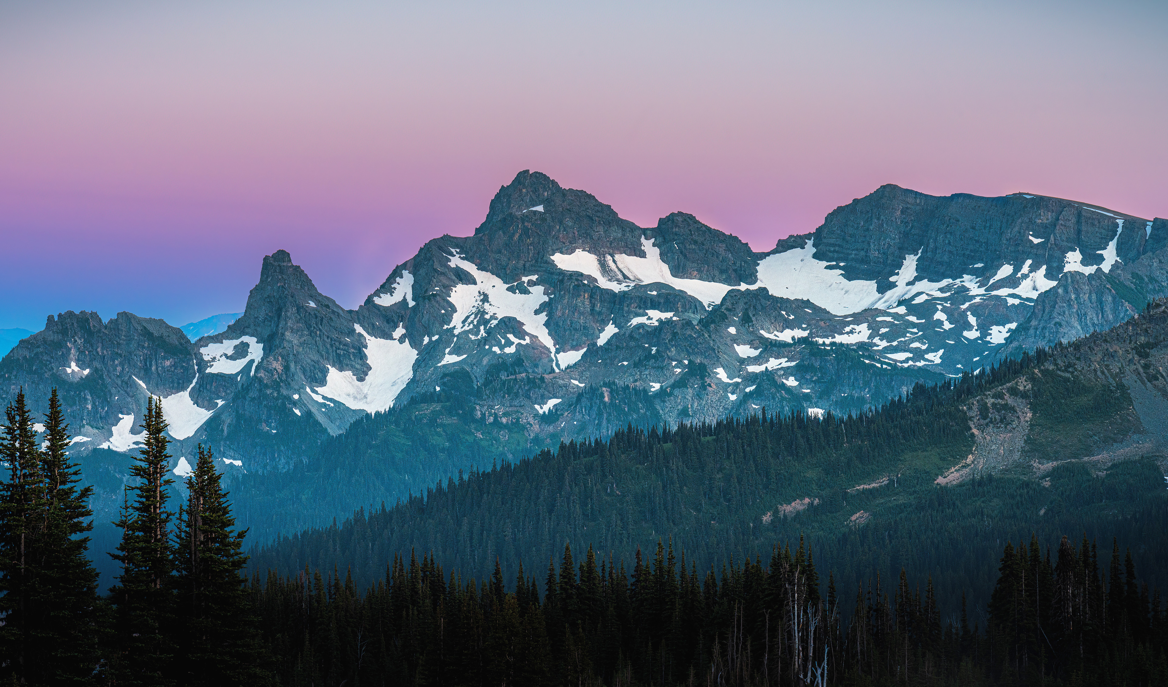 Sunset at Mt. Rainier National Park
