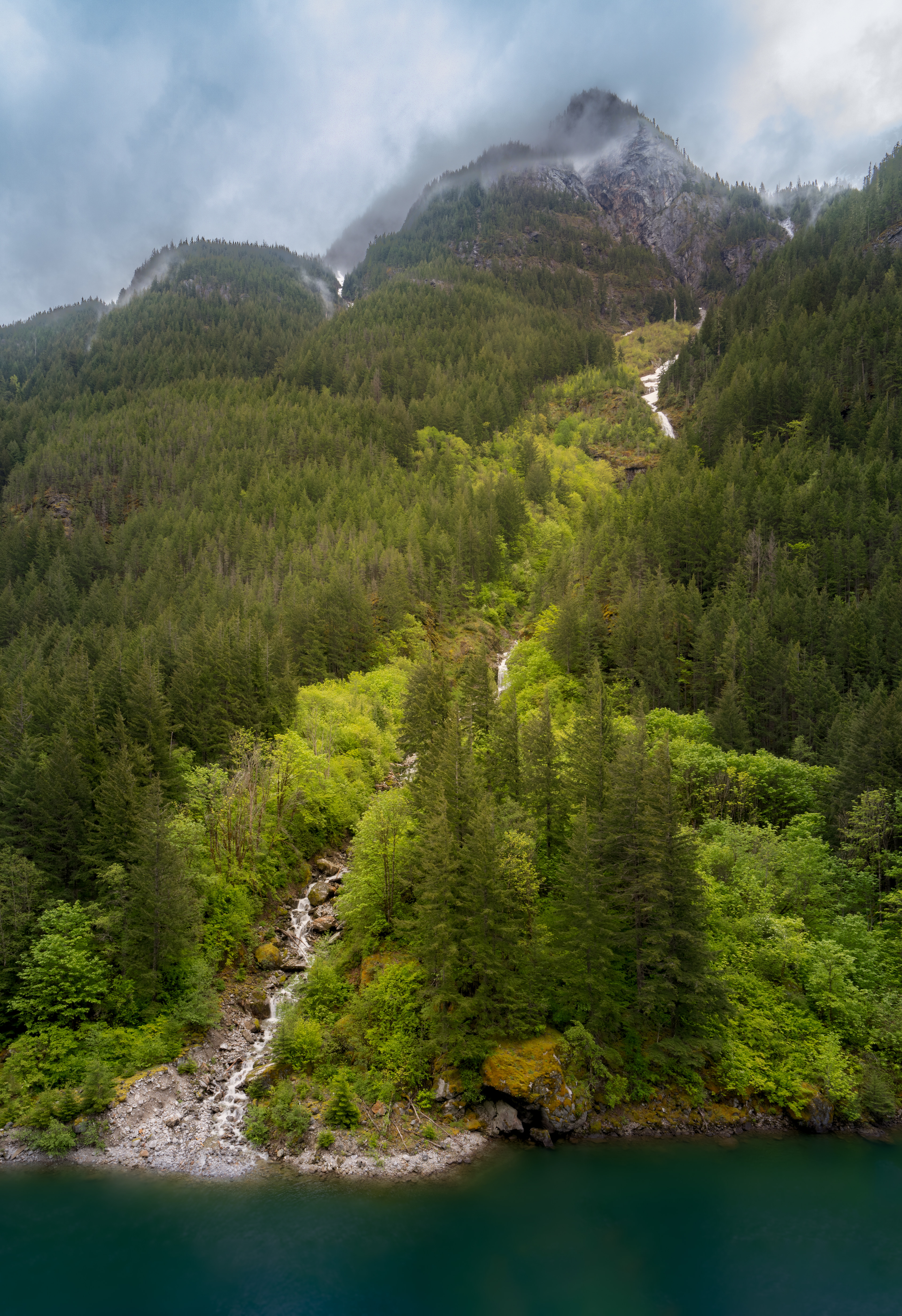 Cascade along Highway 20 - North Cascades National Park, WA