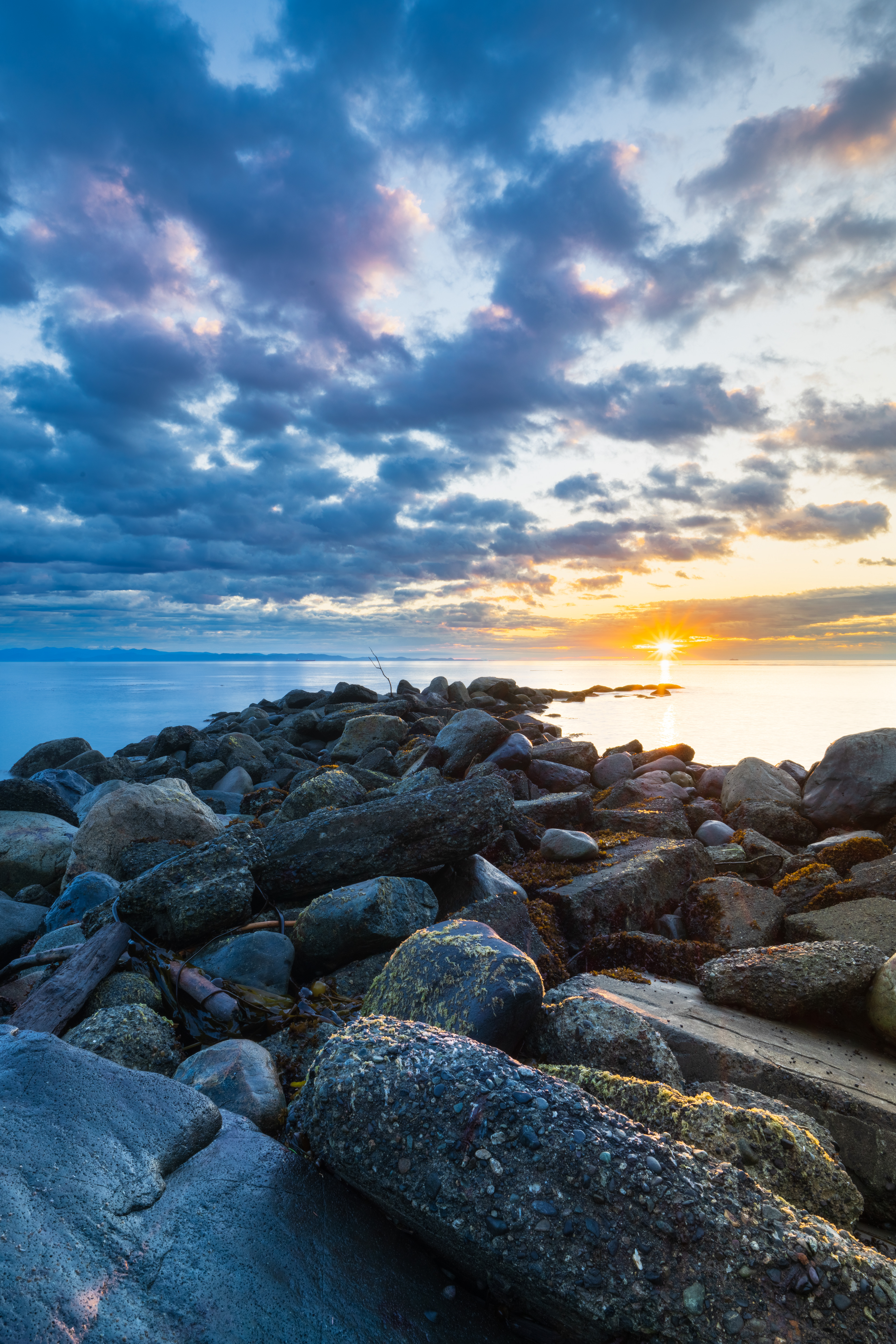 Sunrise over Straight of Juan de Fuca Olympic National Park, WA