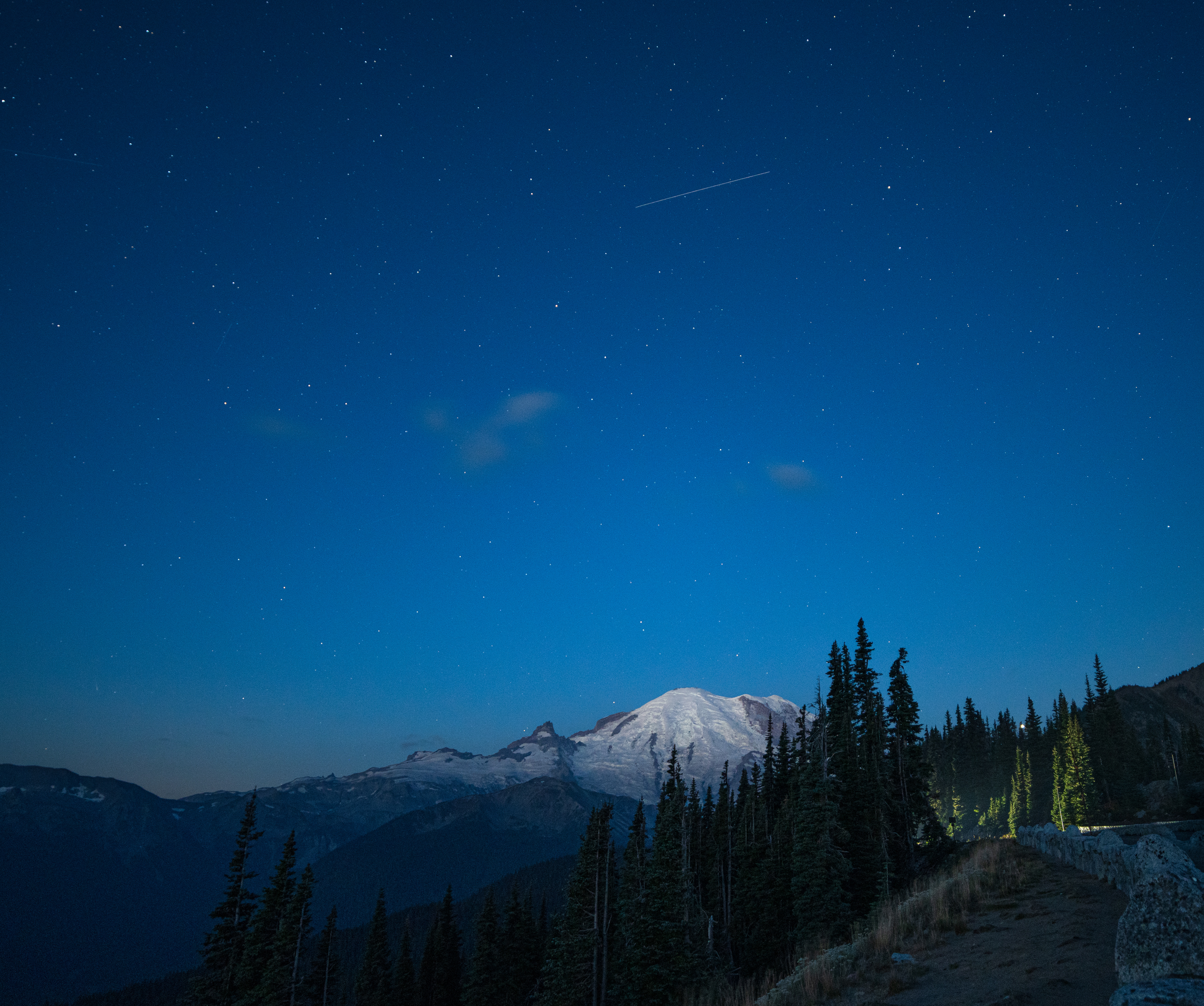 Mt. Rainier under the stars