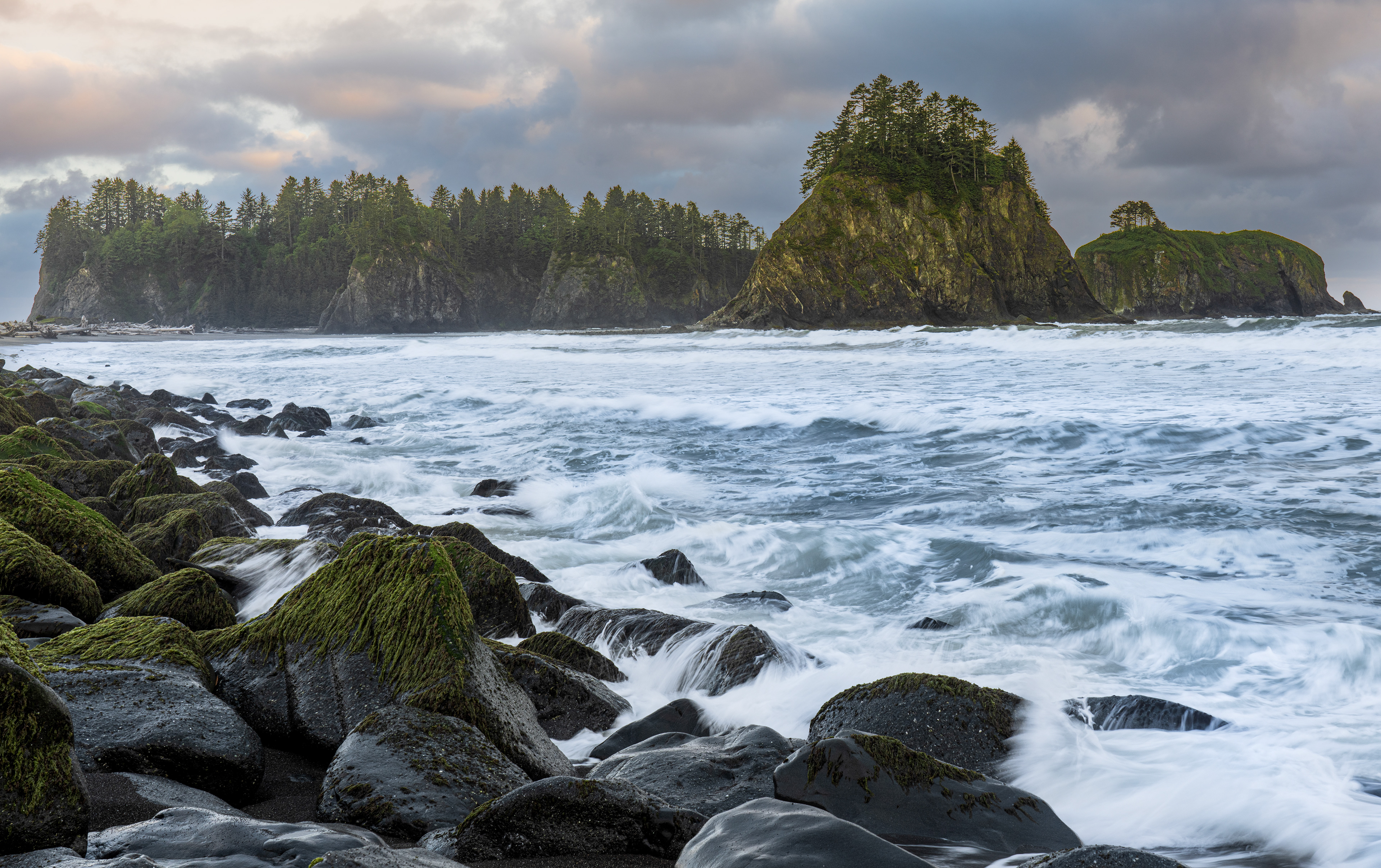Rialto Beach Sea Stacks at Dusk - Olympic National Park, WA