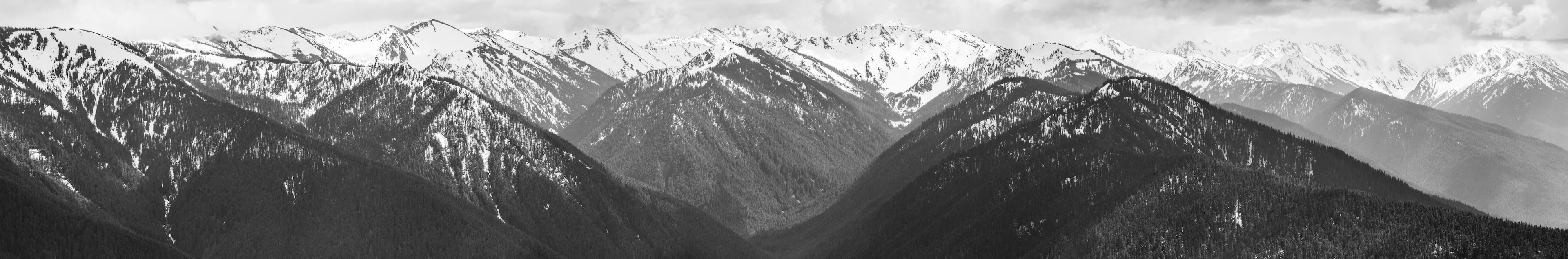 Olympic Mountain Range Pano  - Olympic National Park, WA