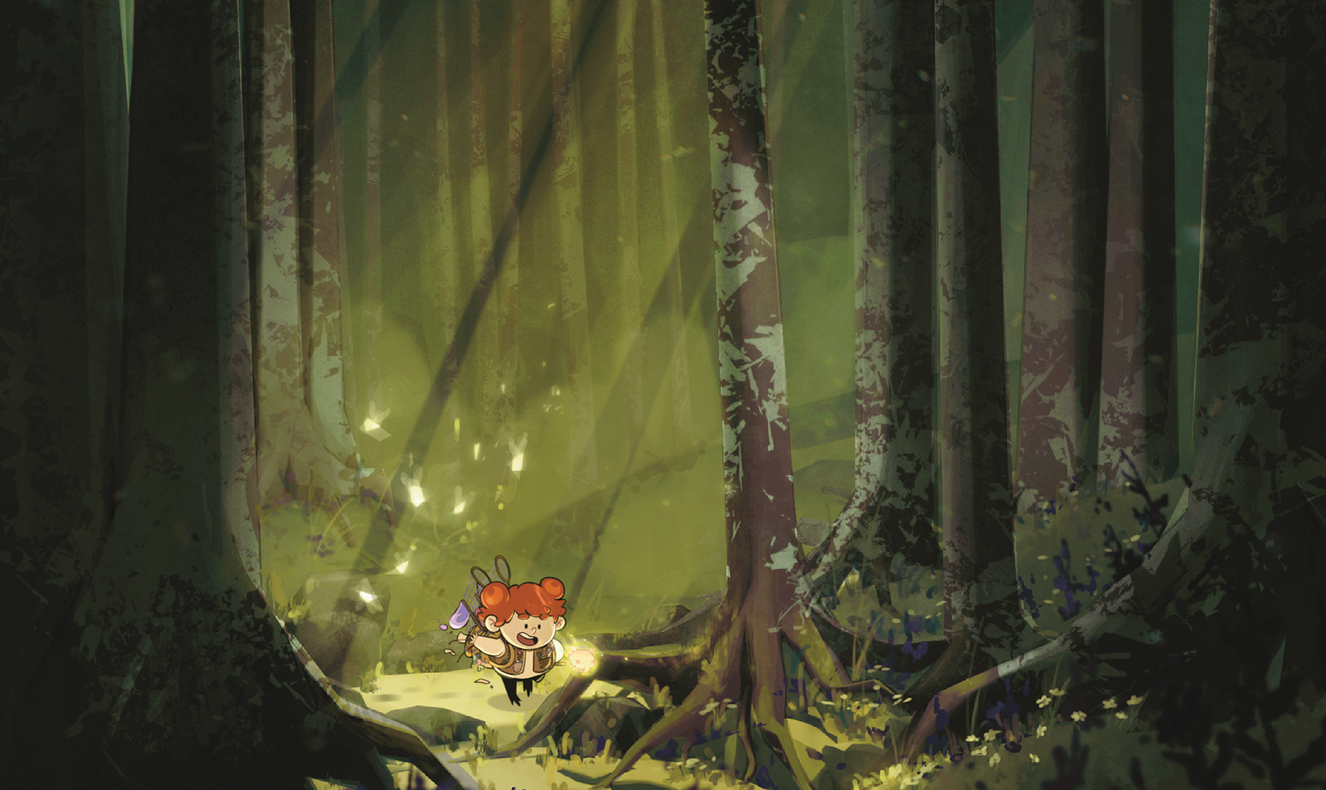 key illustration for small web comic with character design and environment design by lucy methner