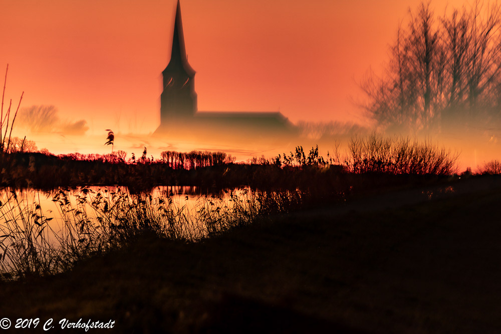 Wichelen - Polder Bergenmeersen (dubbele belichting)