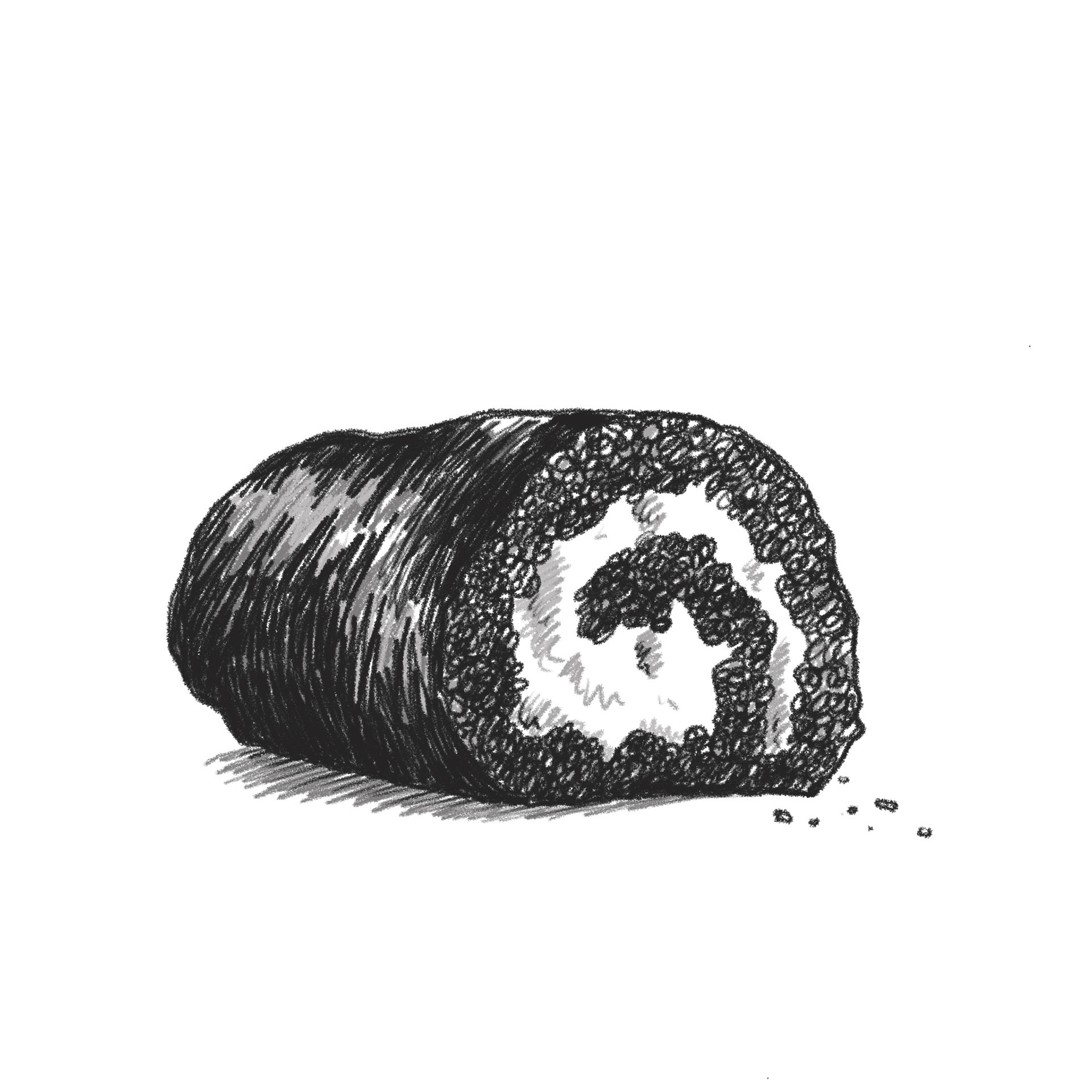 Roll Cake - food illustration