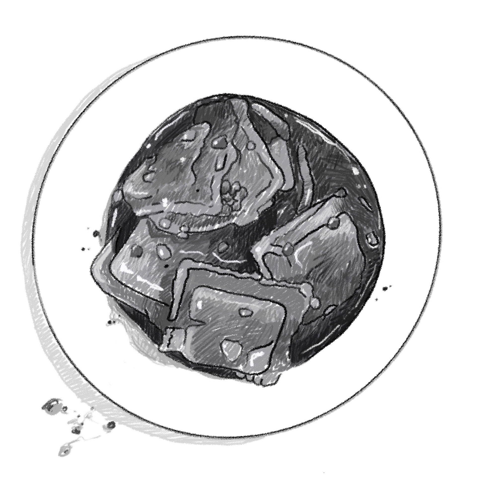 Raviolis - food illustration