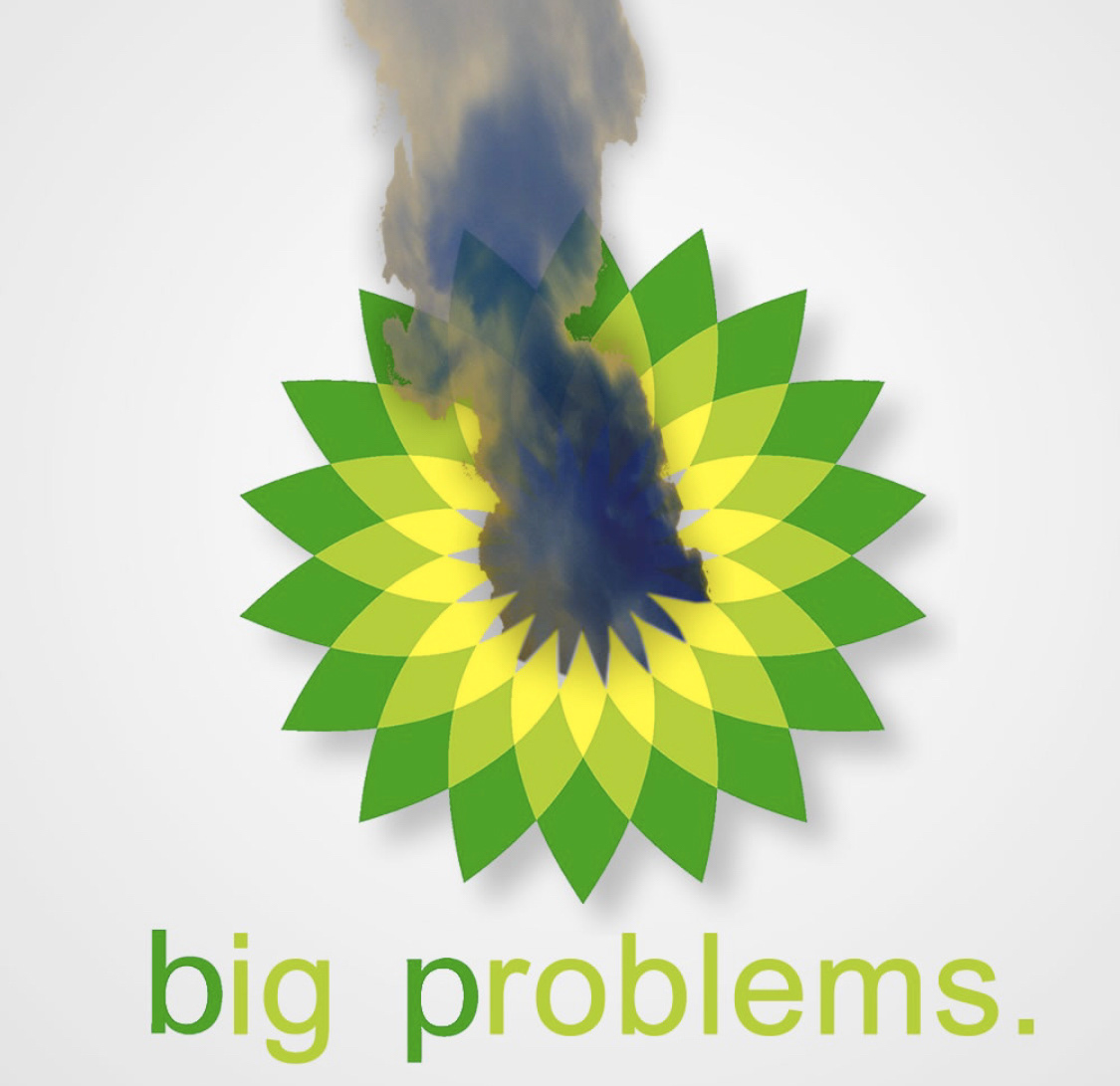 BP Logo rework designed for Greenpeace
