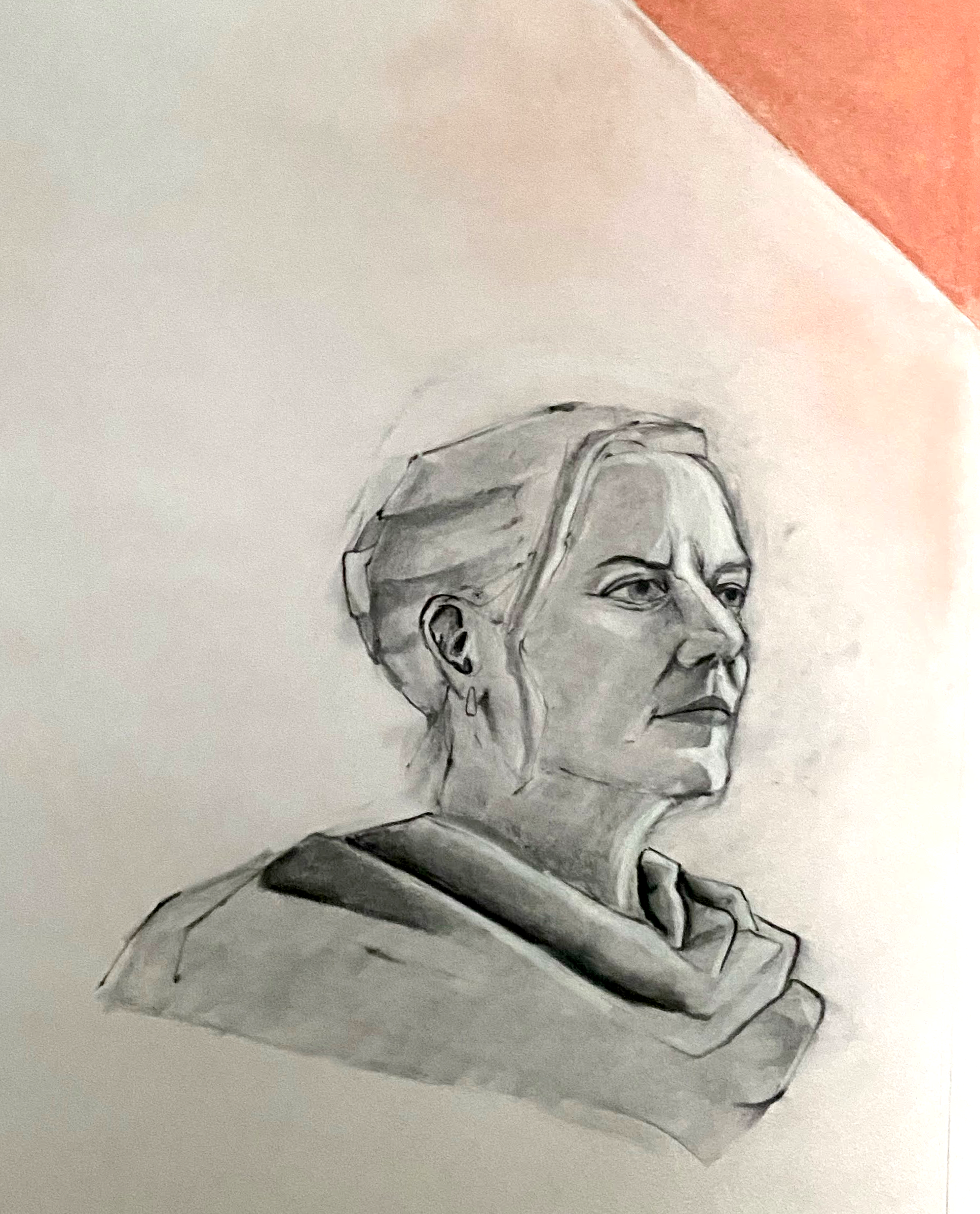 Charcoal and Chalk on Newsprint 24" x 36"