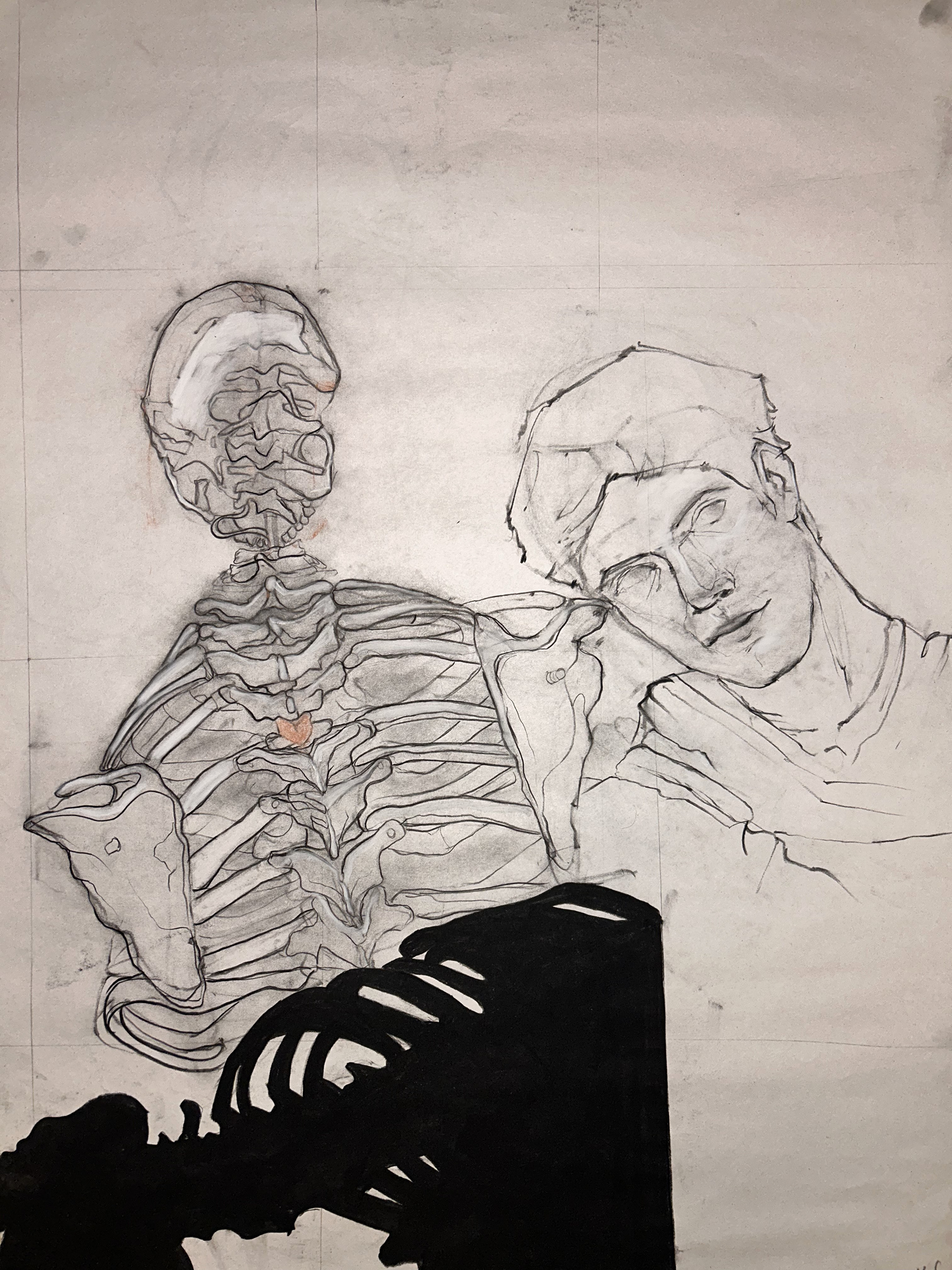 Charcoal and Chalk on Newsprint 24" x 36"