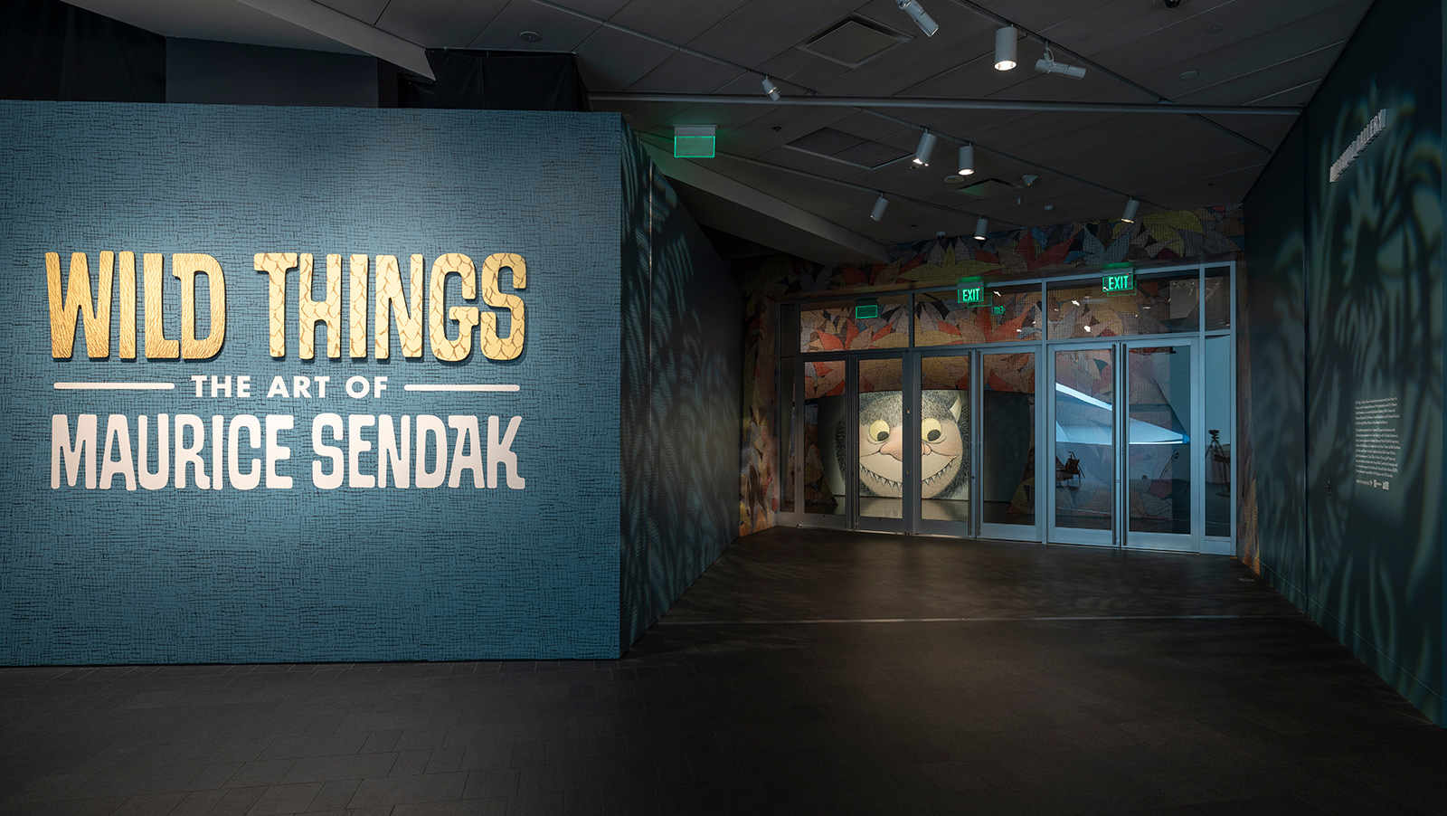 Wild Things exhibition title wall