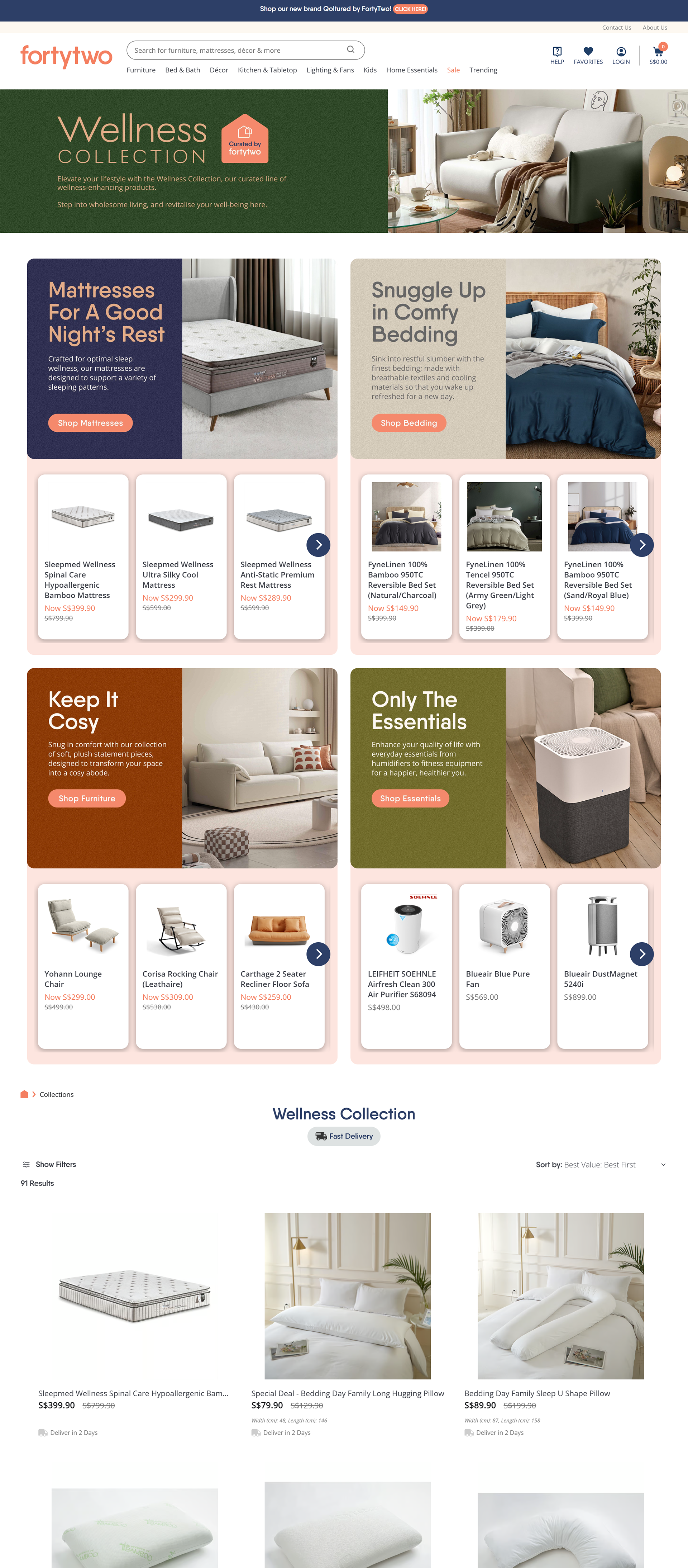SleepMed Wellness Landing Page Banner & Rectangles