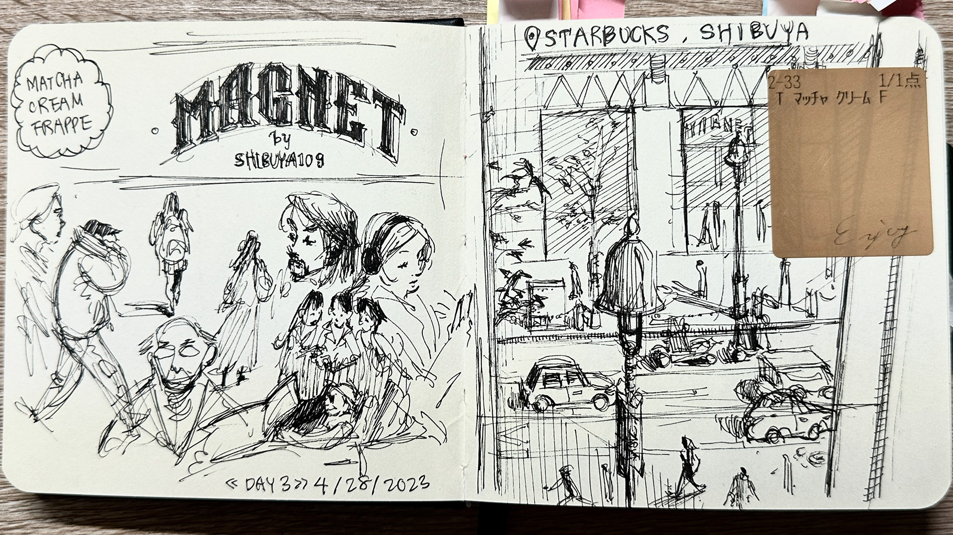 travel sketchbook