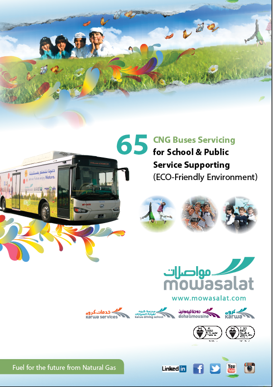 Eco friendly bus flyer