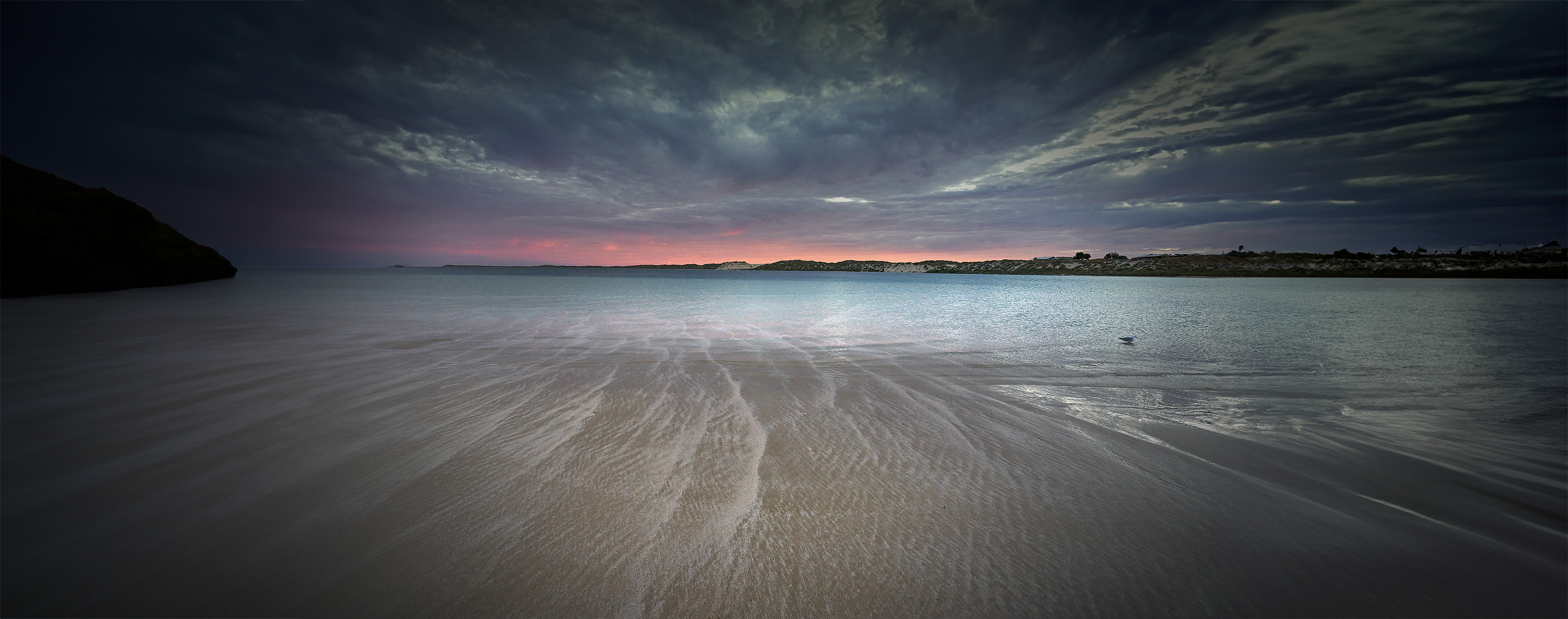 Early morning main beach at ....