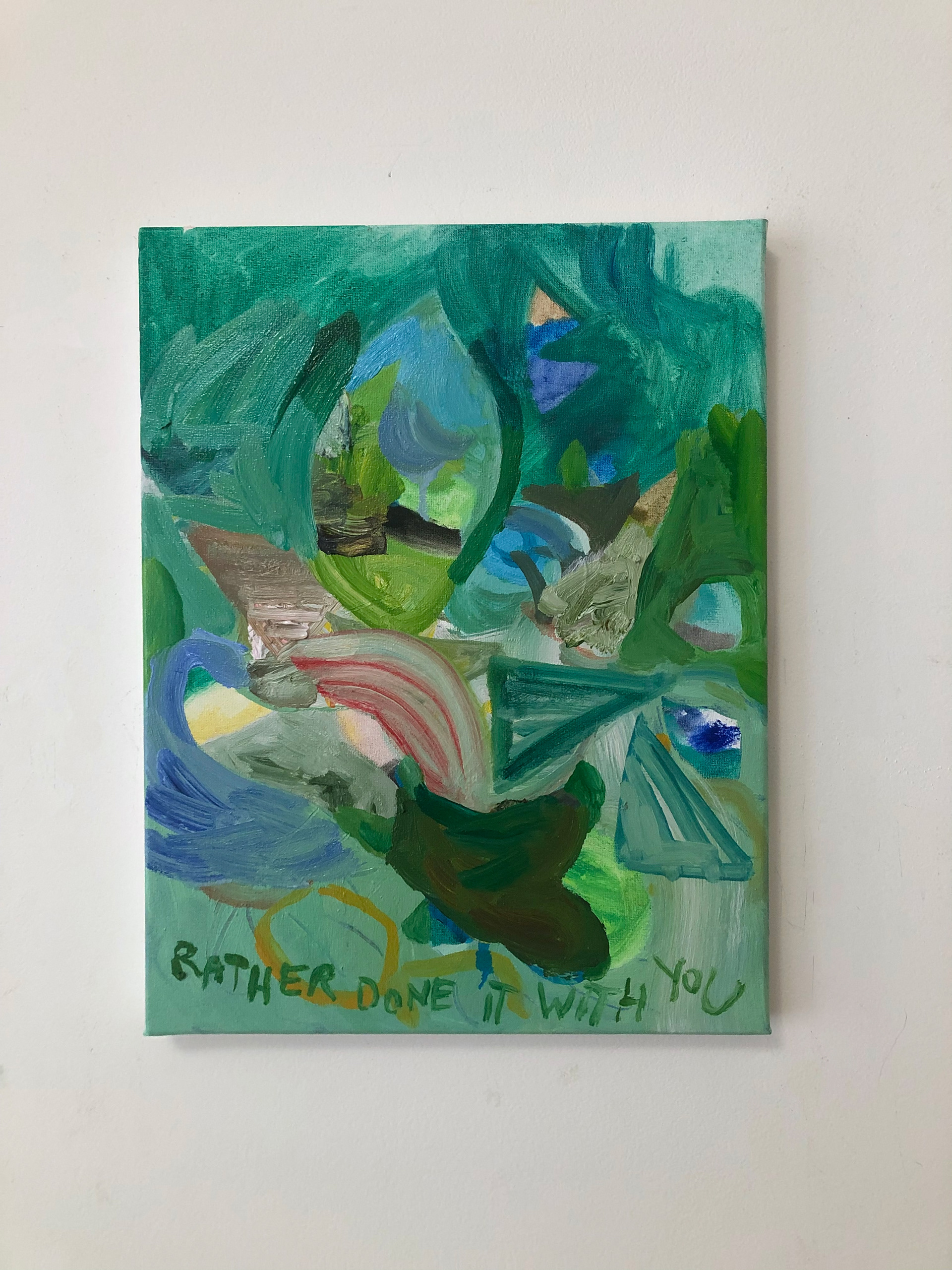 Rather done it with you, oil on linen, 2023