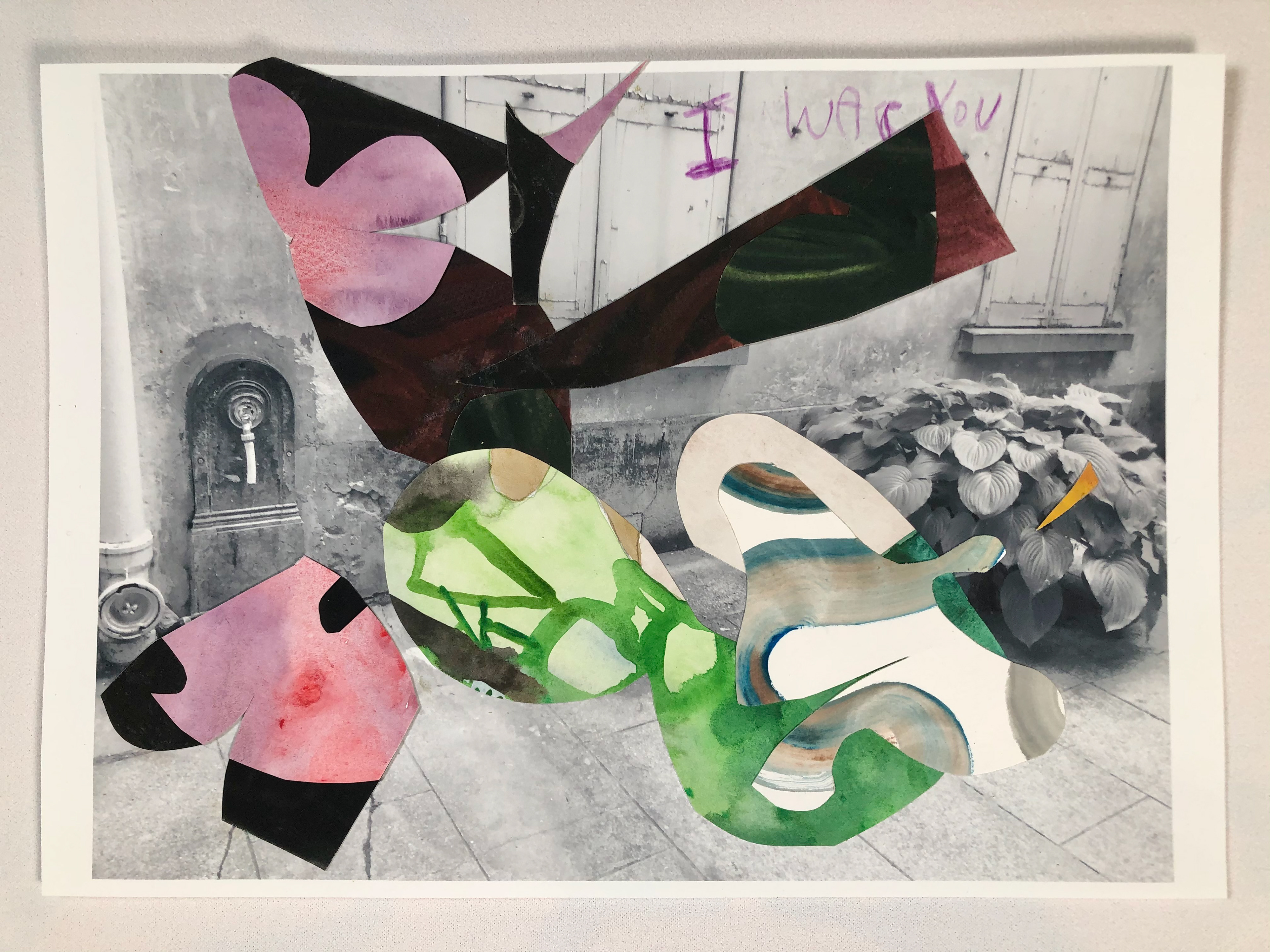 It was you, gouache and inkjet, 29 x 20,5 cm, 2022 (150 euros)