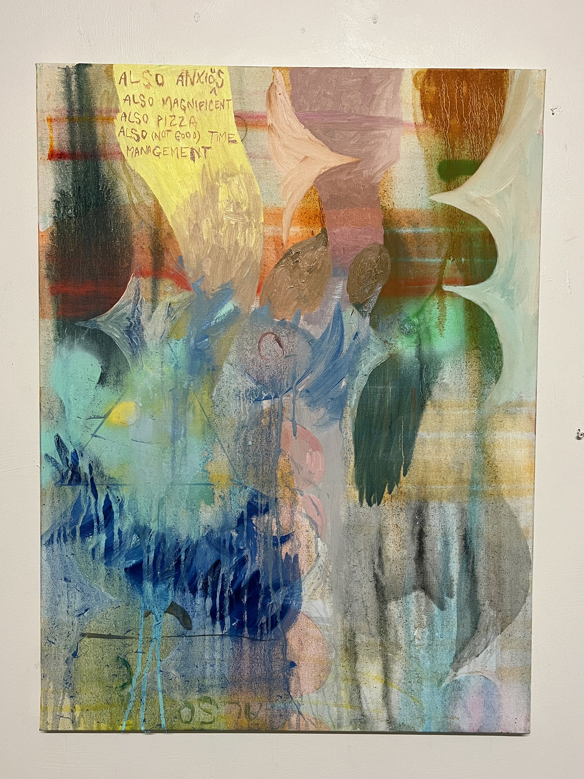 Also, oil on linen