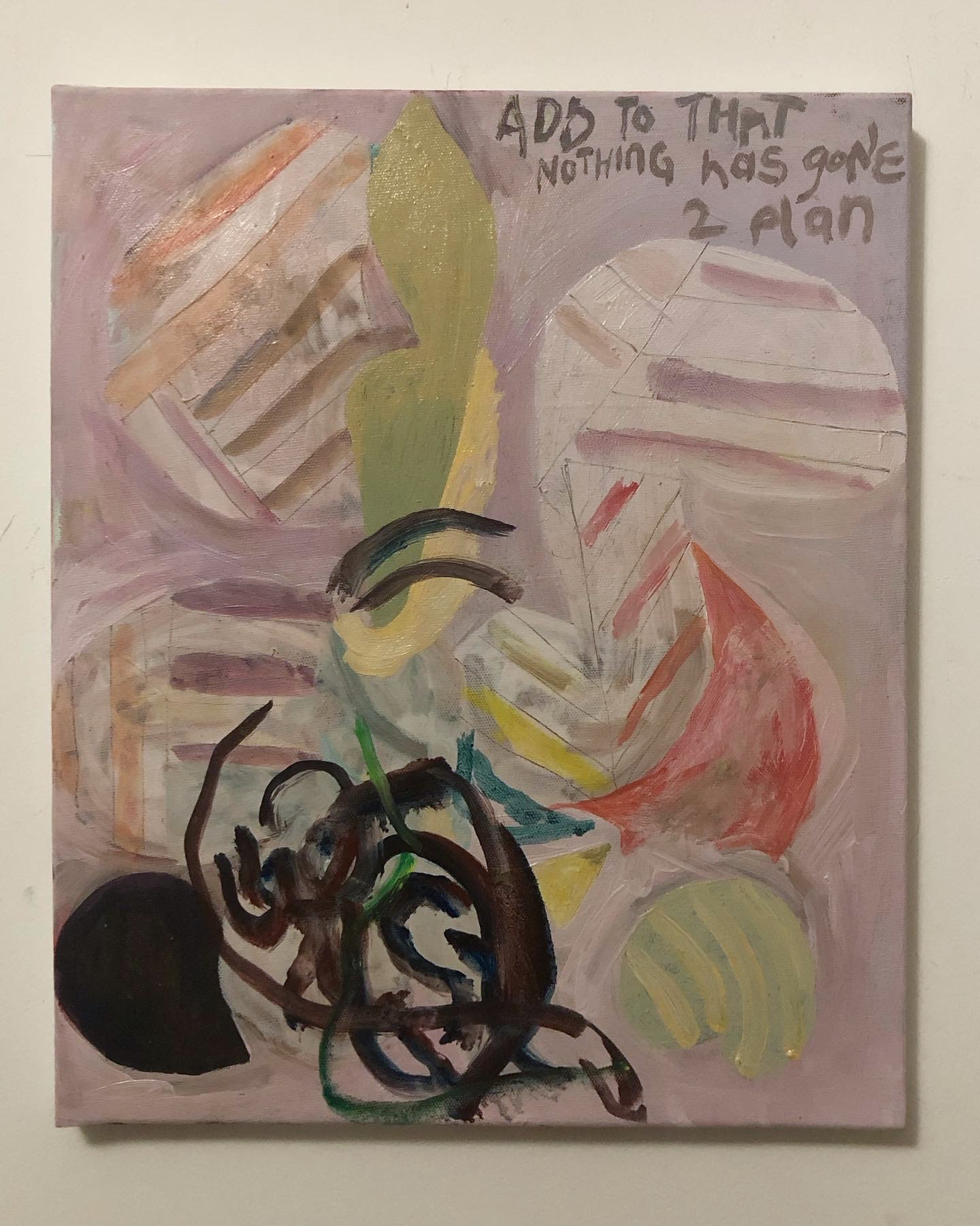 Nothing has gone to plan, oil on linen, 2023